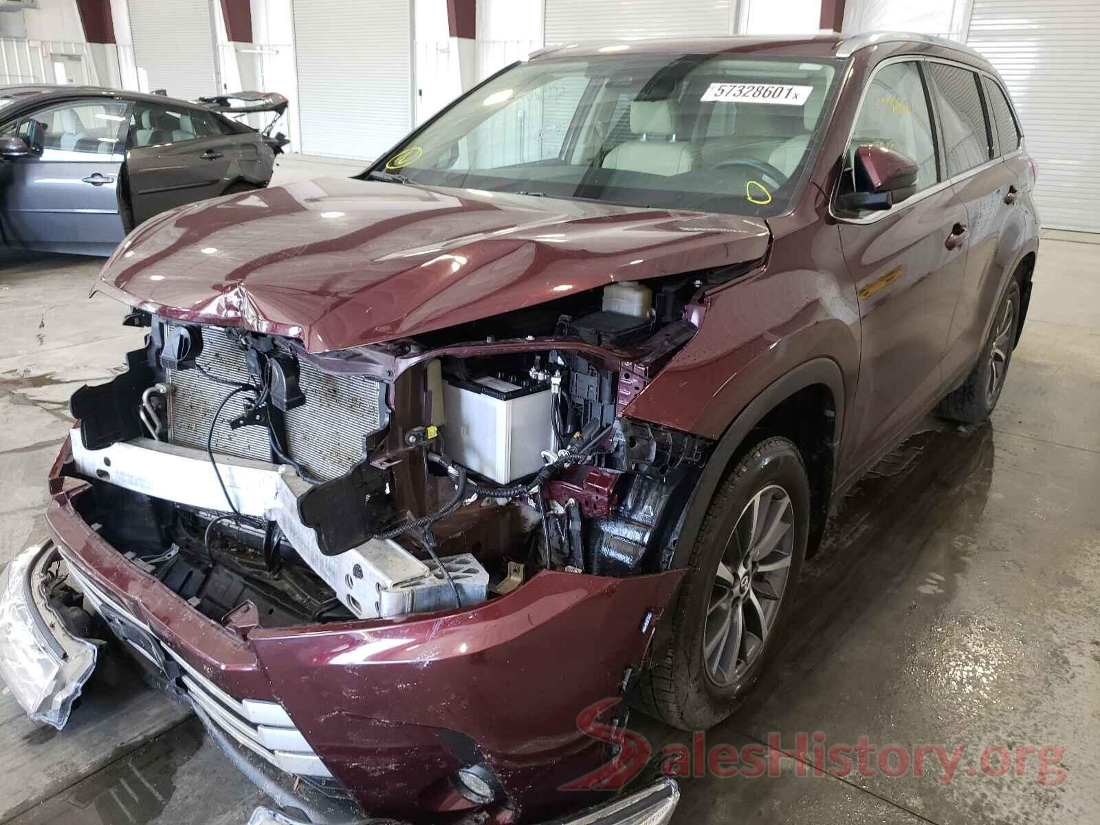 5TDJZRFH1KS718006 2019 TOYOTA HIGHLANDER