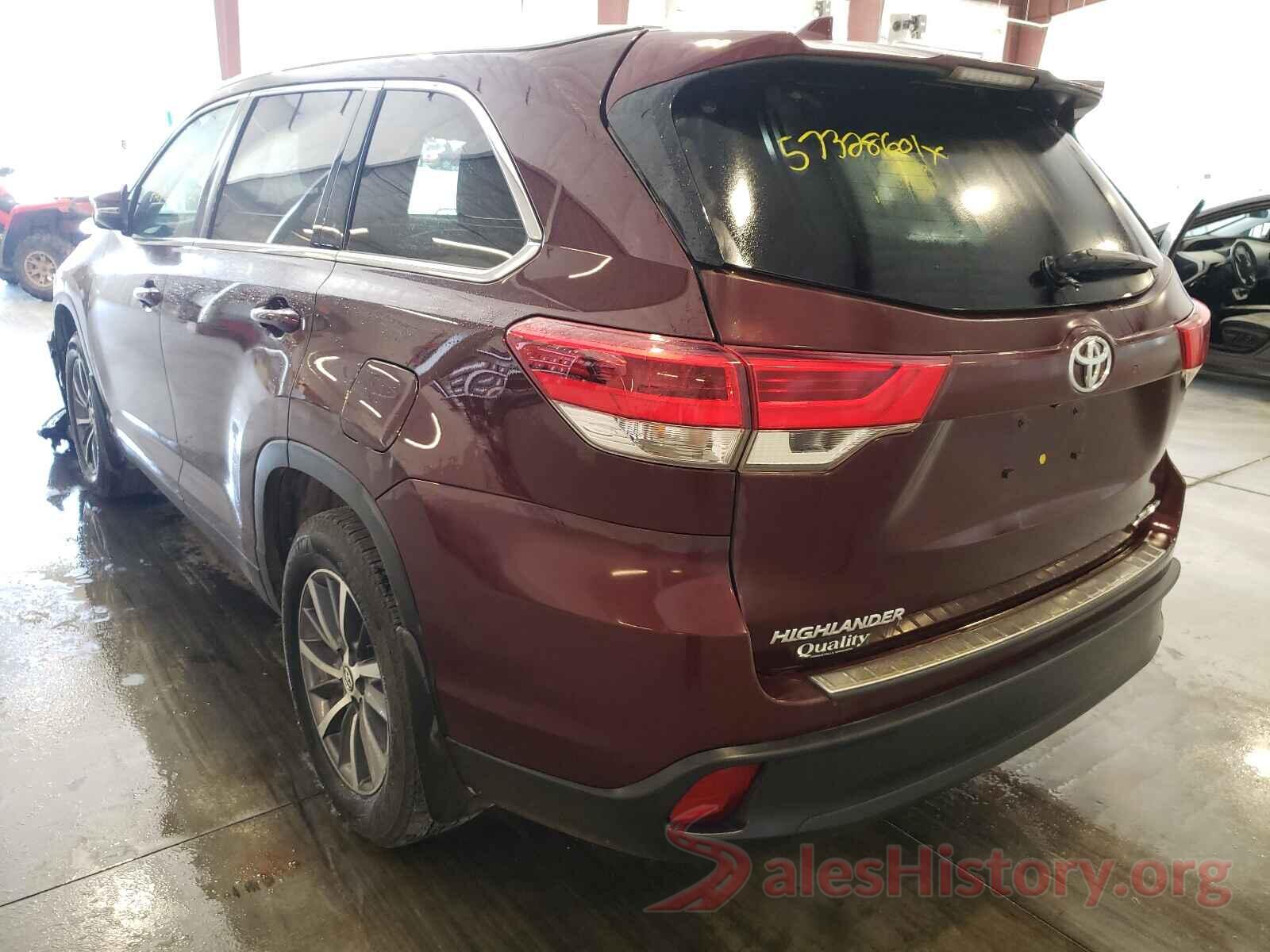 5TDJZRFH1KS718006 2019 TOYOTA HIGHLANDER