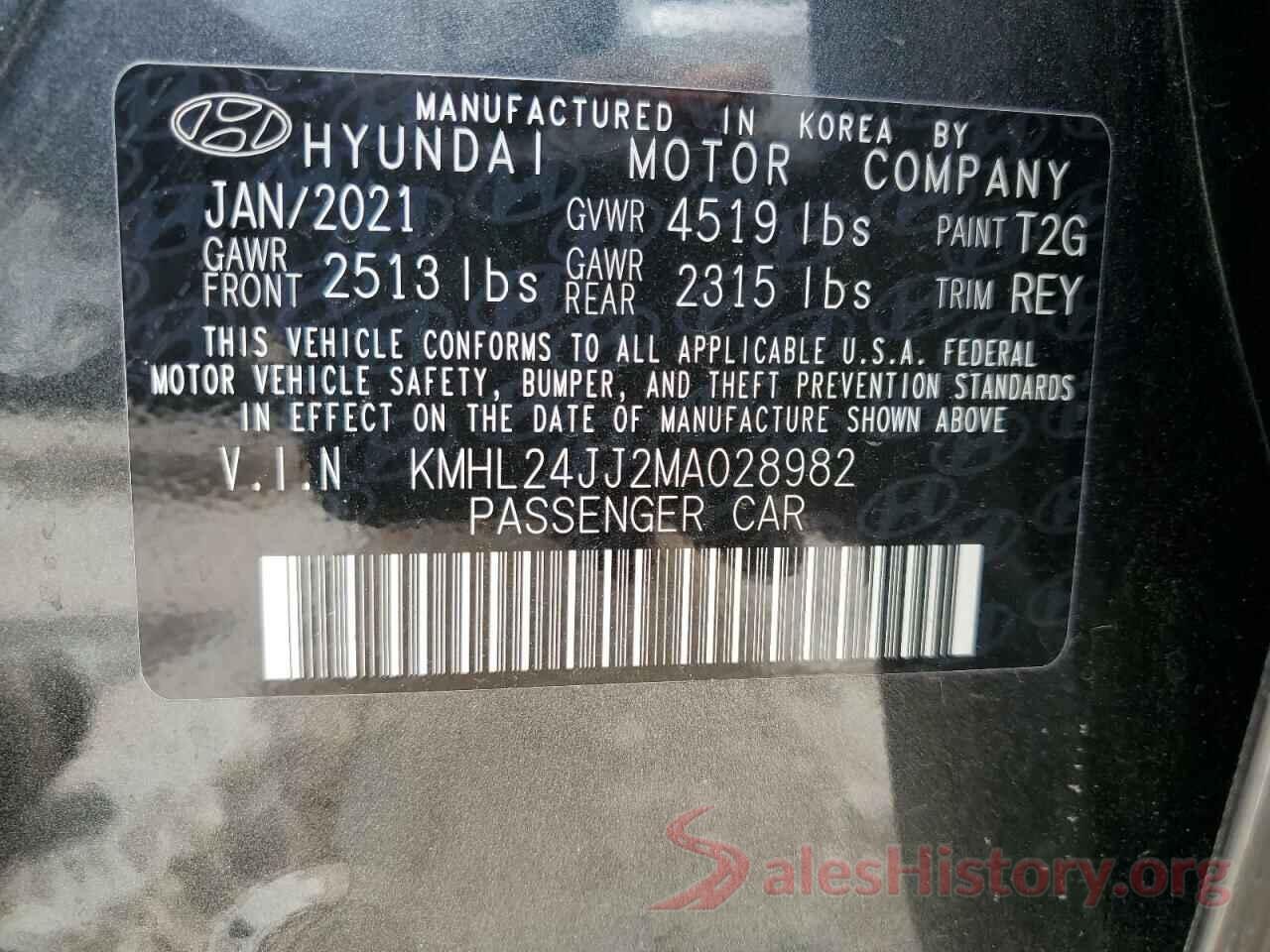 KMHL24JJ2MA028982 2021 HYUNDAI SONATA