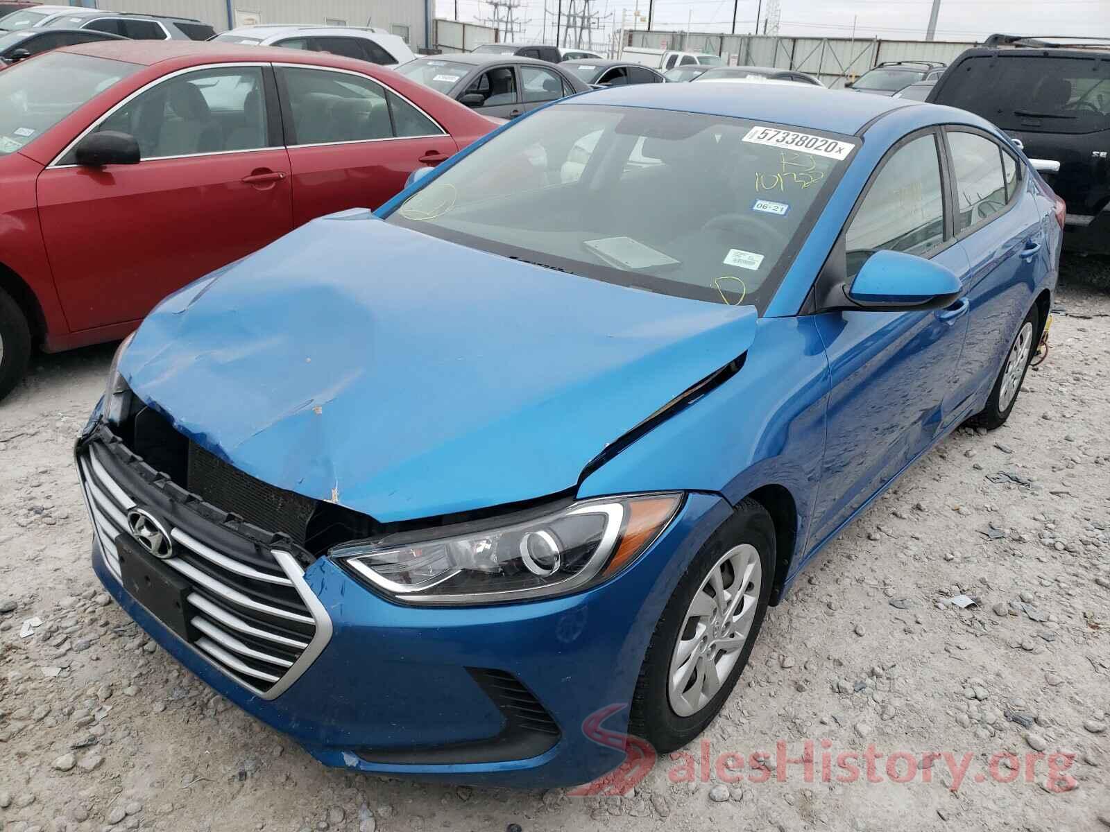 KMHD74LF4HU101322 2017 HYUNDAI ELANTRA