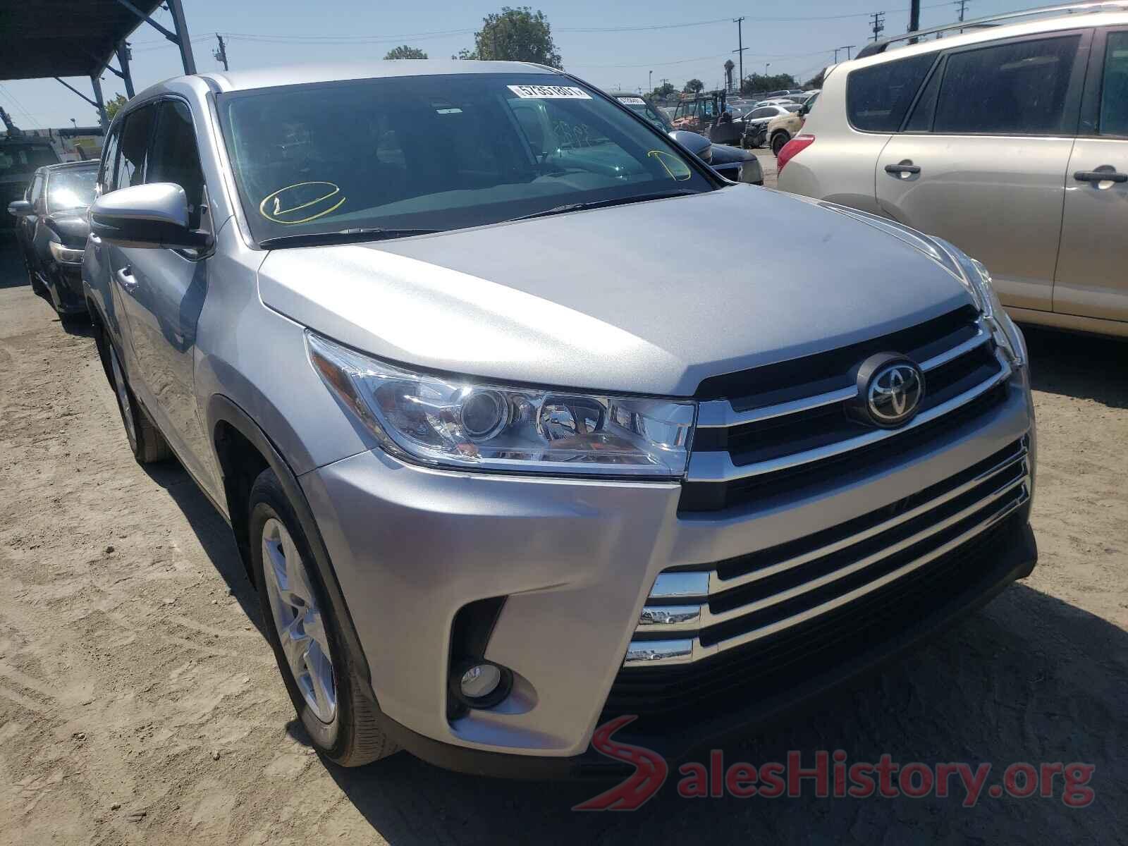 5TDBZRFH1KS980581 2019 TOYOTA HIGHLANDER