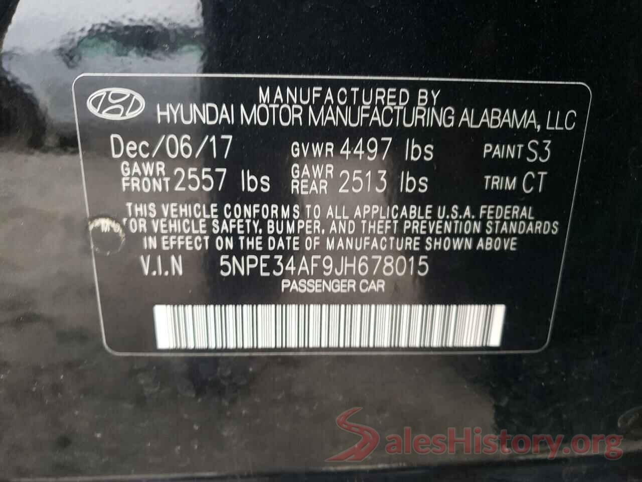 5NPE34AF9JH678015 2018 HYUNDAI SONATA