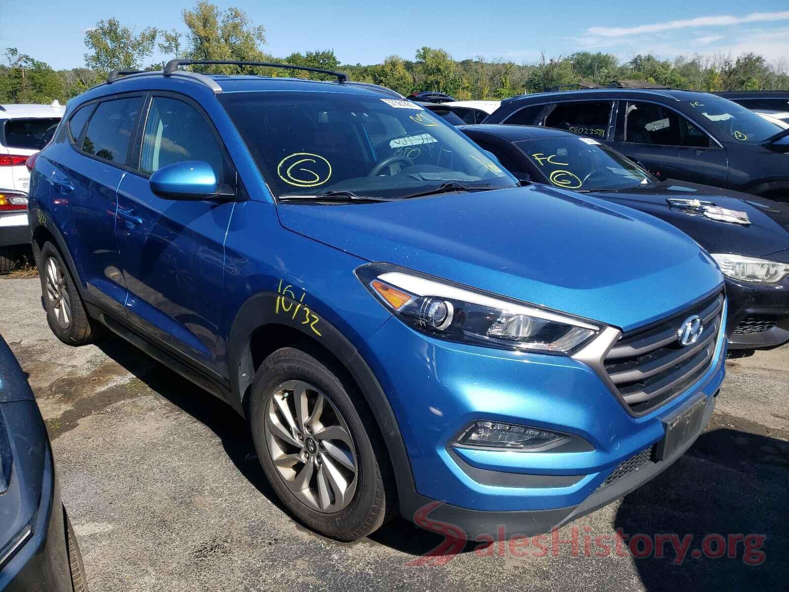 KM8J3CA42GU204327 2016 HYUNDAI TUCSON