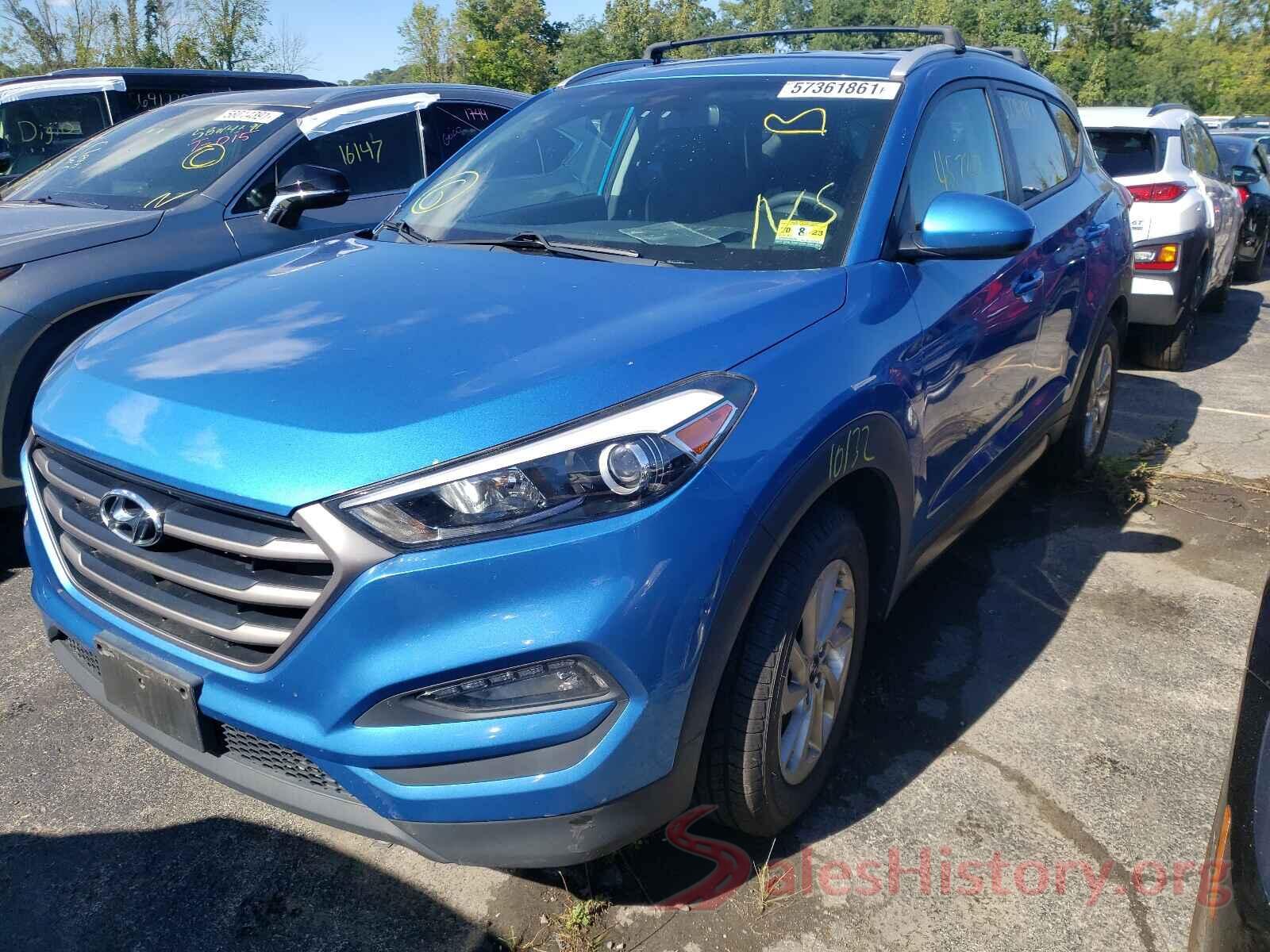 KM8J3CA42GU204327 2016 HYUNDAI TUCSON