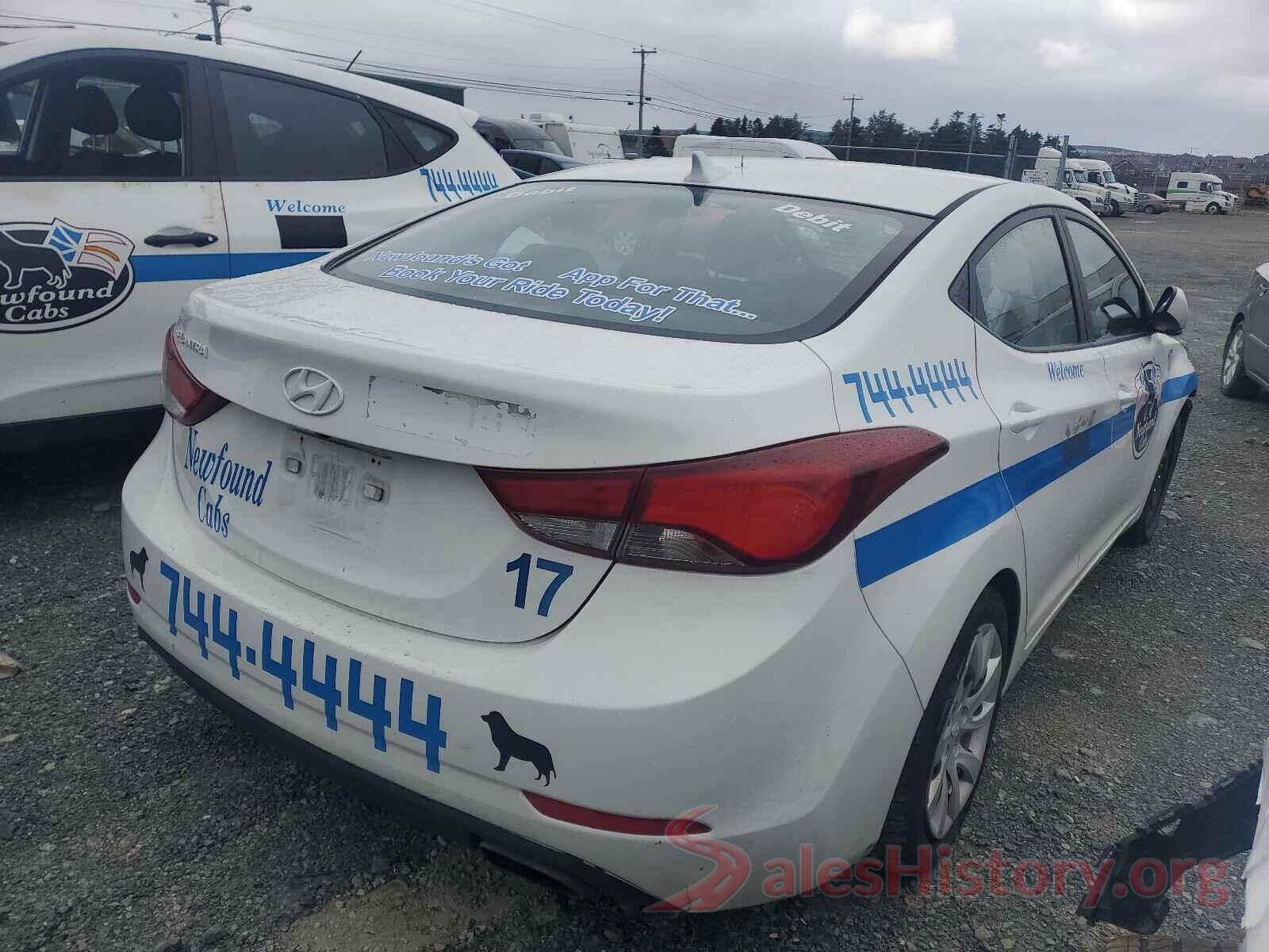 KMHDH4AH6GU492201 2016 HYUNDAI ELANTRA