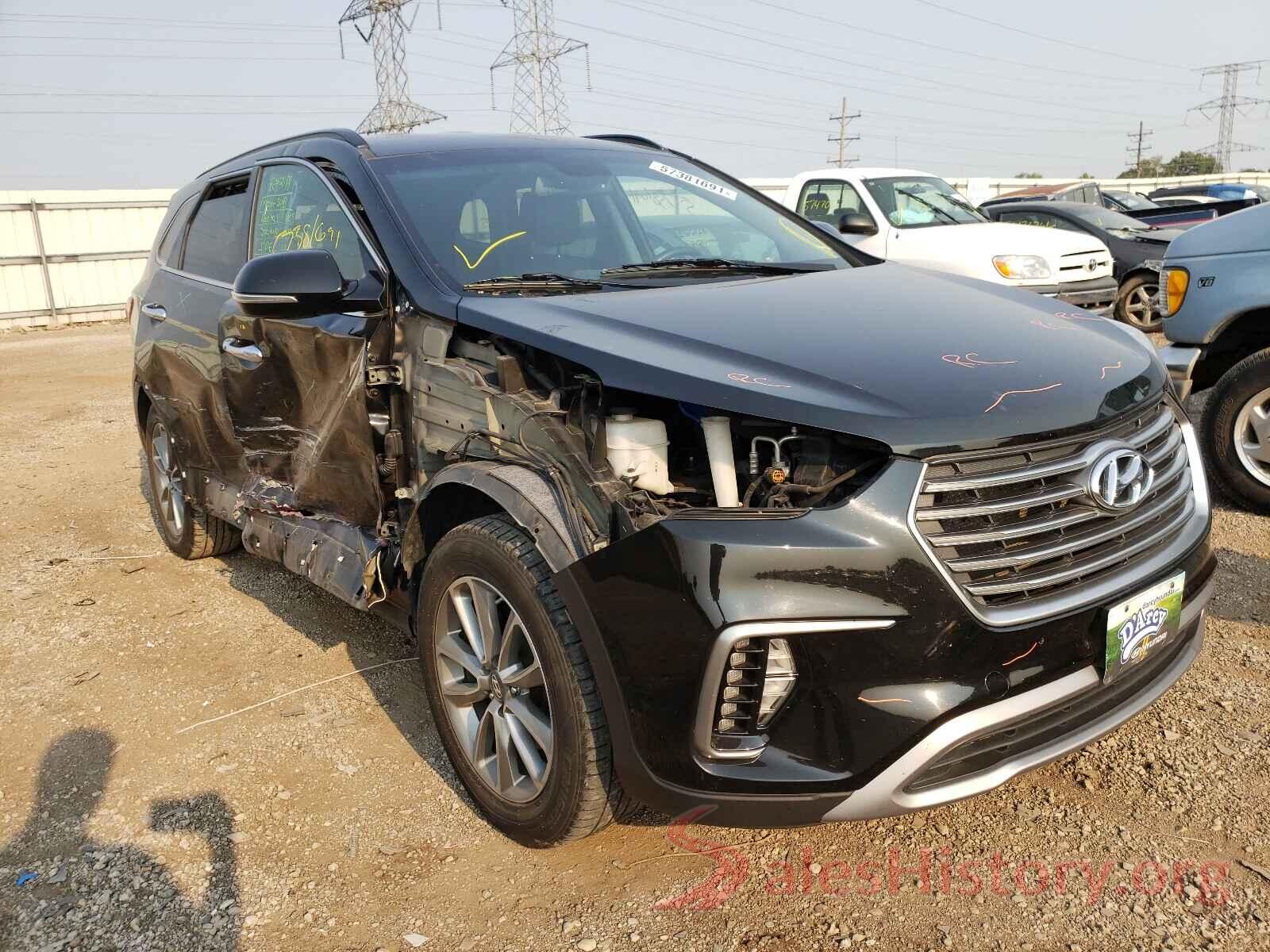 KM8SN4HF4HU228609 2017 HYUNDAI SANTA FE