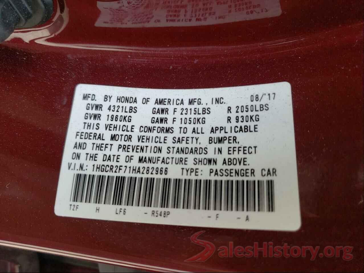 1HGCR2F71HA282966 2017 HONDA ACCORD