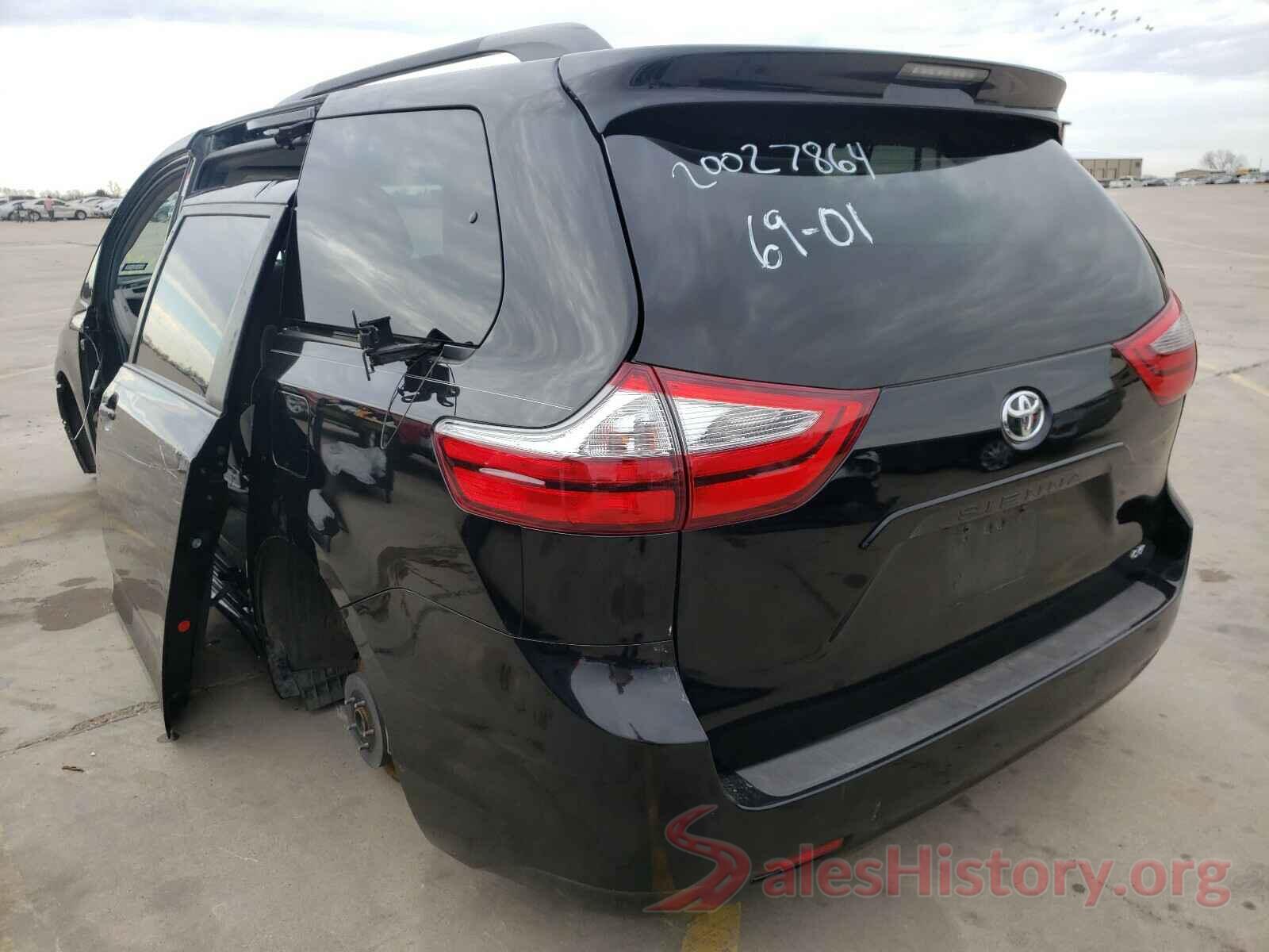 5TDKZ3DC3HS813572 2017 TOYOTA SIENNA