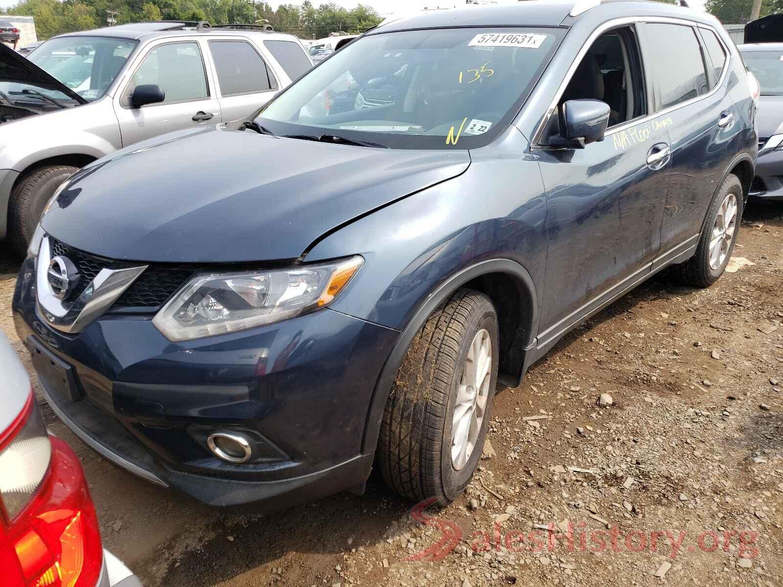 KNMAT2MV5GP733787 2016 NISSAN ROGUE