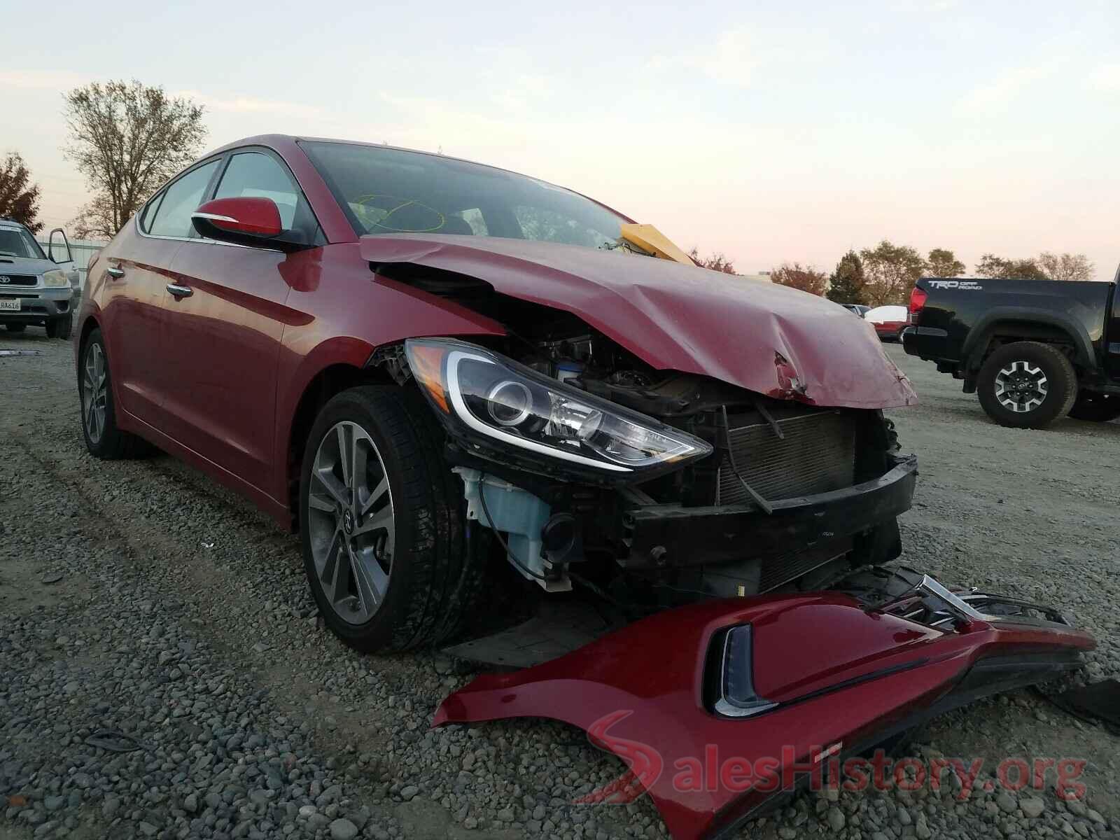 KMHD84LF7HU160619 2017 HYUNDAI ELANTRA