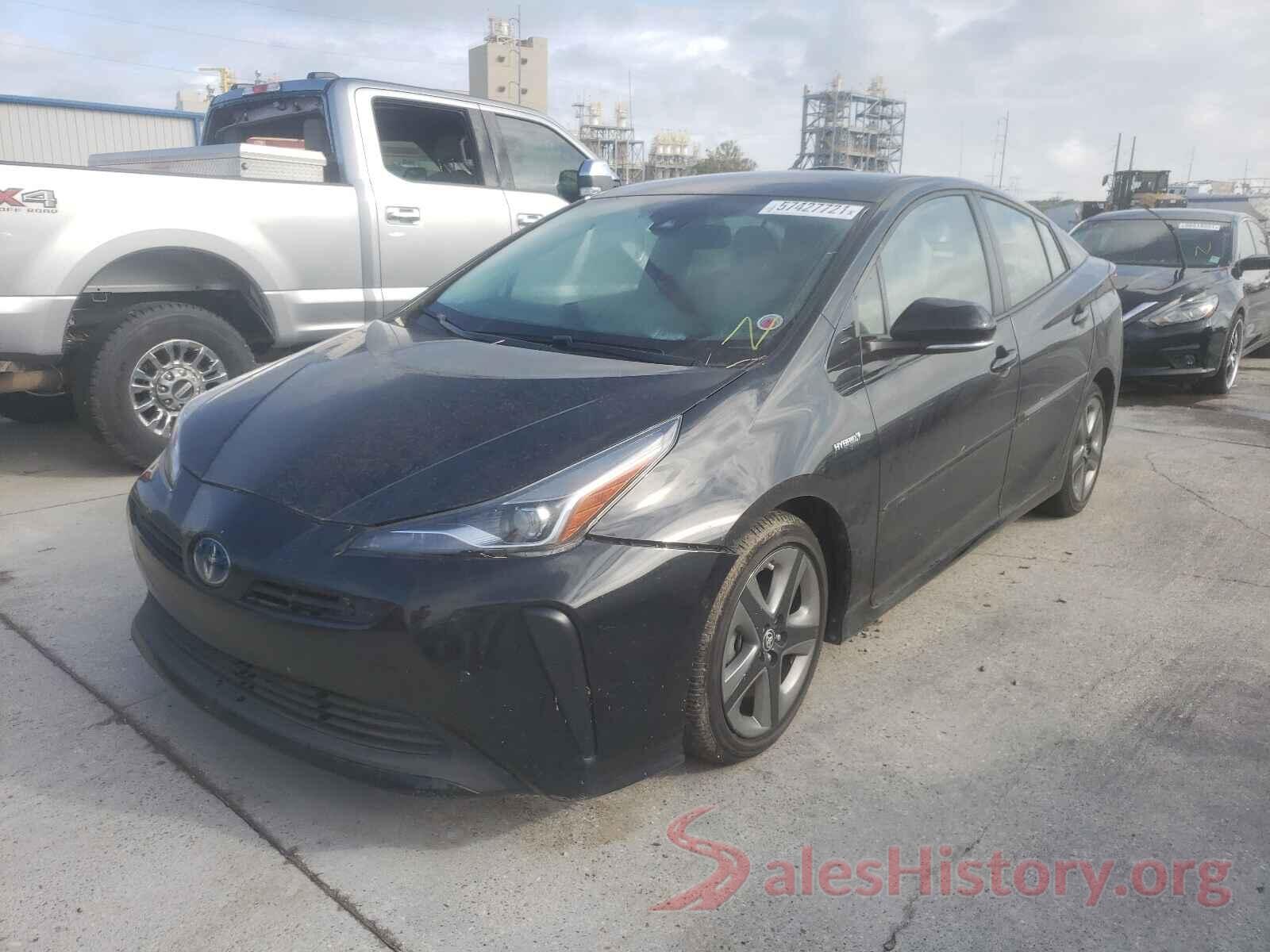 JTDKARFU1K3070533 2019 TOYOTA PRIUS