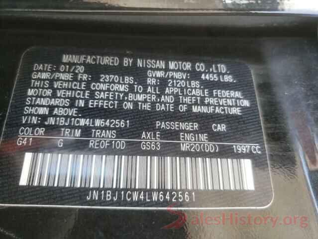 JN1BJ1CW4LW642561 2020 NISSAN ROGUE