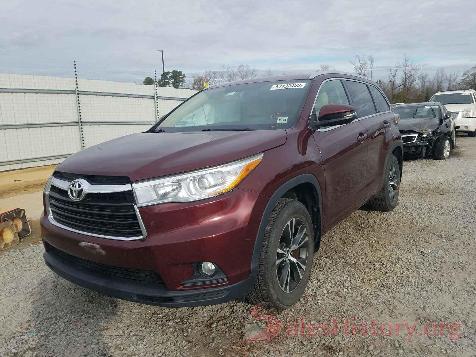 5TDJKRFH7GS250505 2016 TOYOTA HIGHLANDER