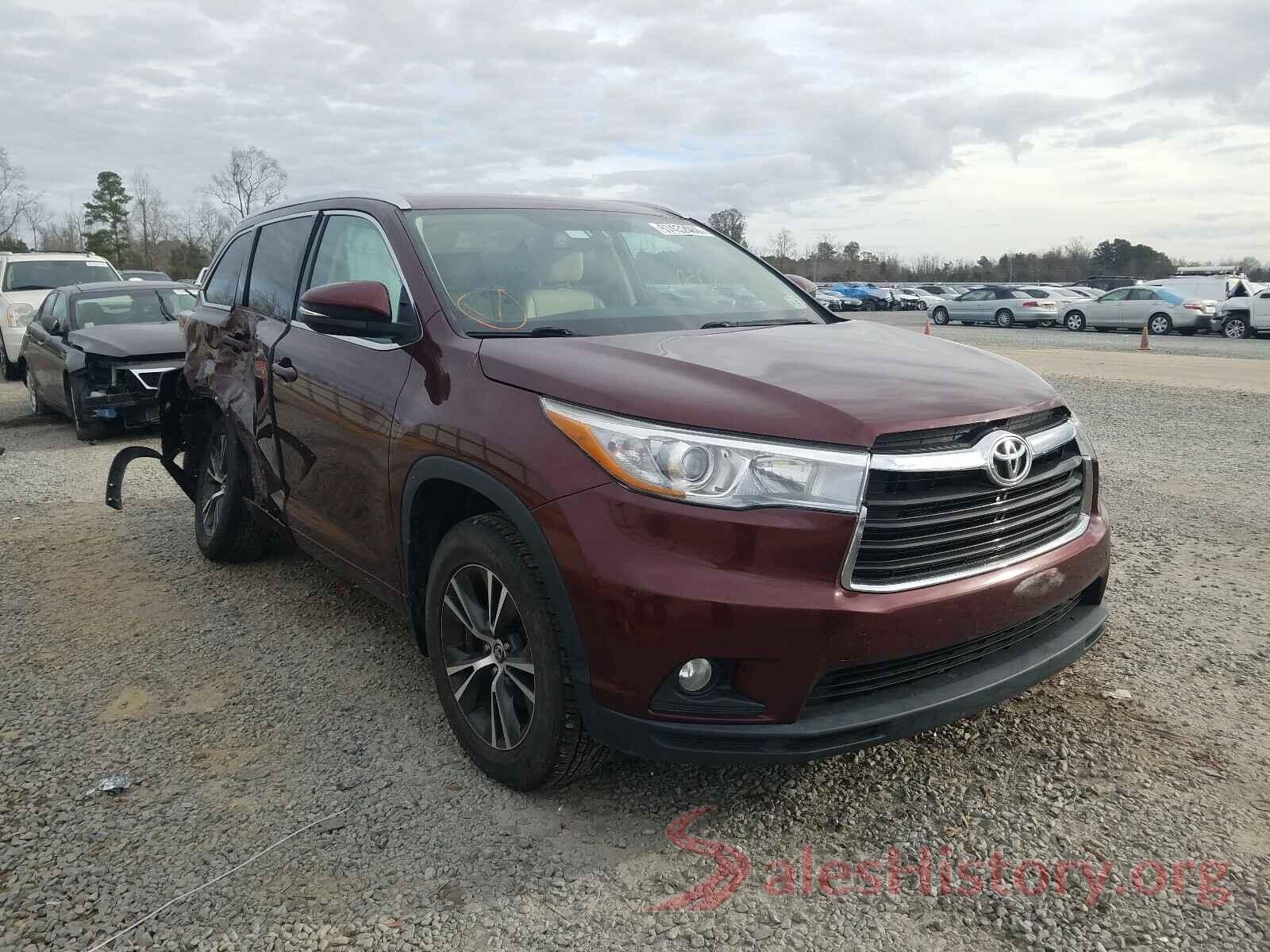 5TDJKRFH7GS250505 2016 TOYOTA HIGHLANDER