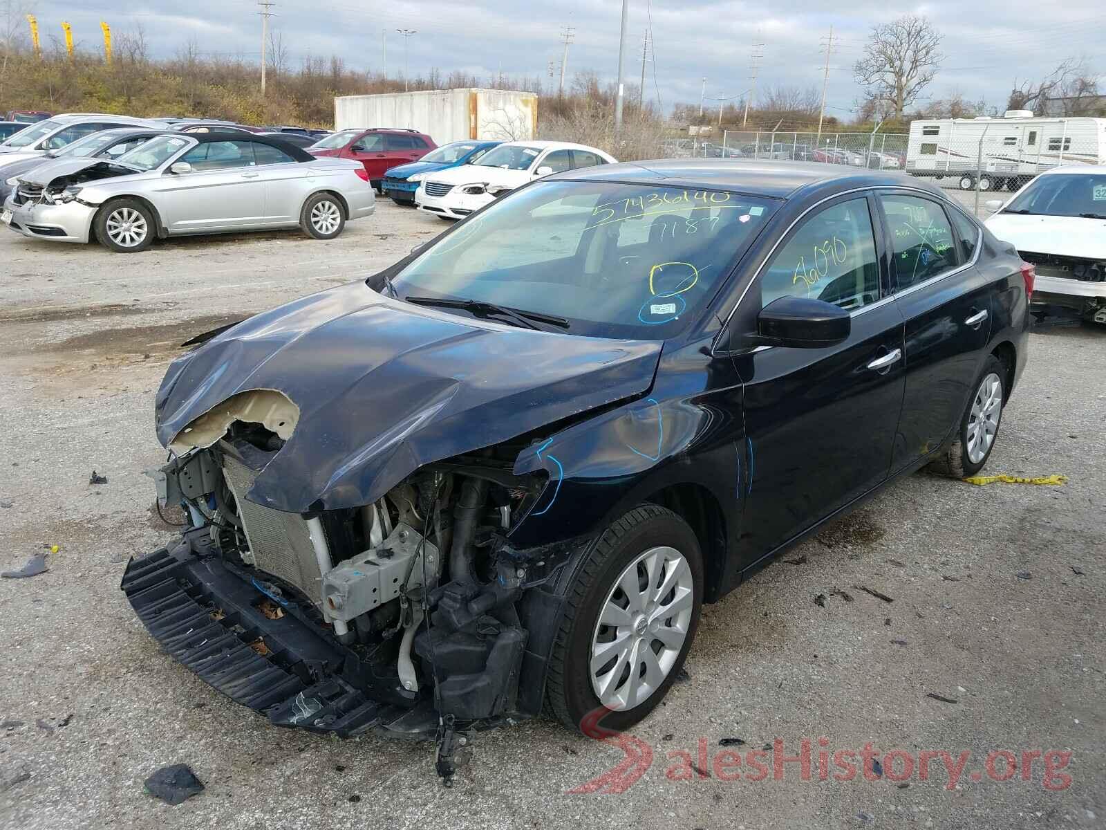 3N1AB7APXHL697326 2017 NISSAN SENTRA