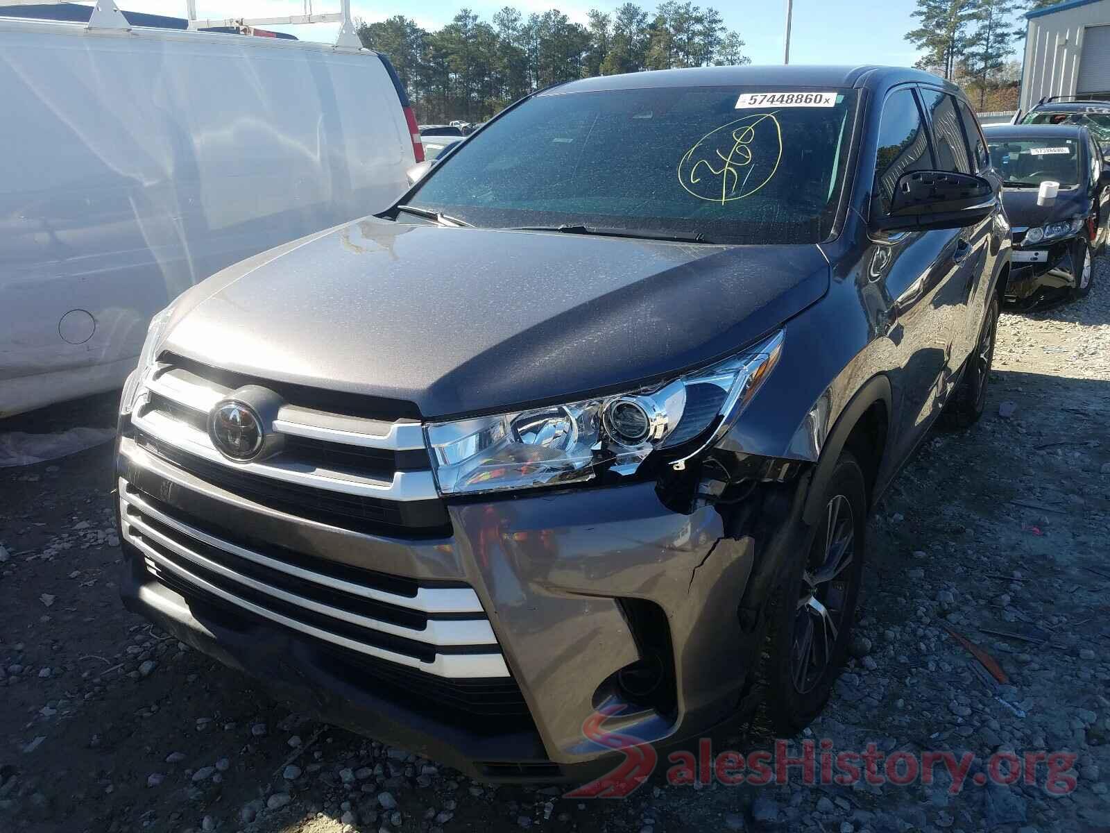 5TDZARFH2KS044202 2019 TOYOTA HIGHLANDER