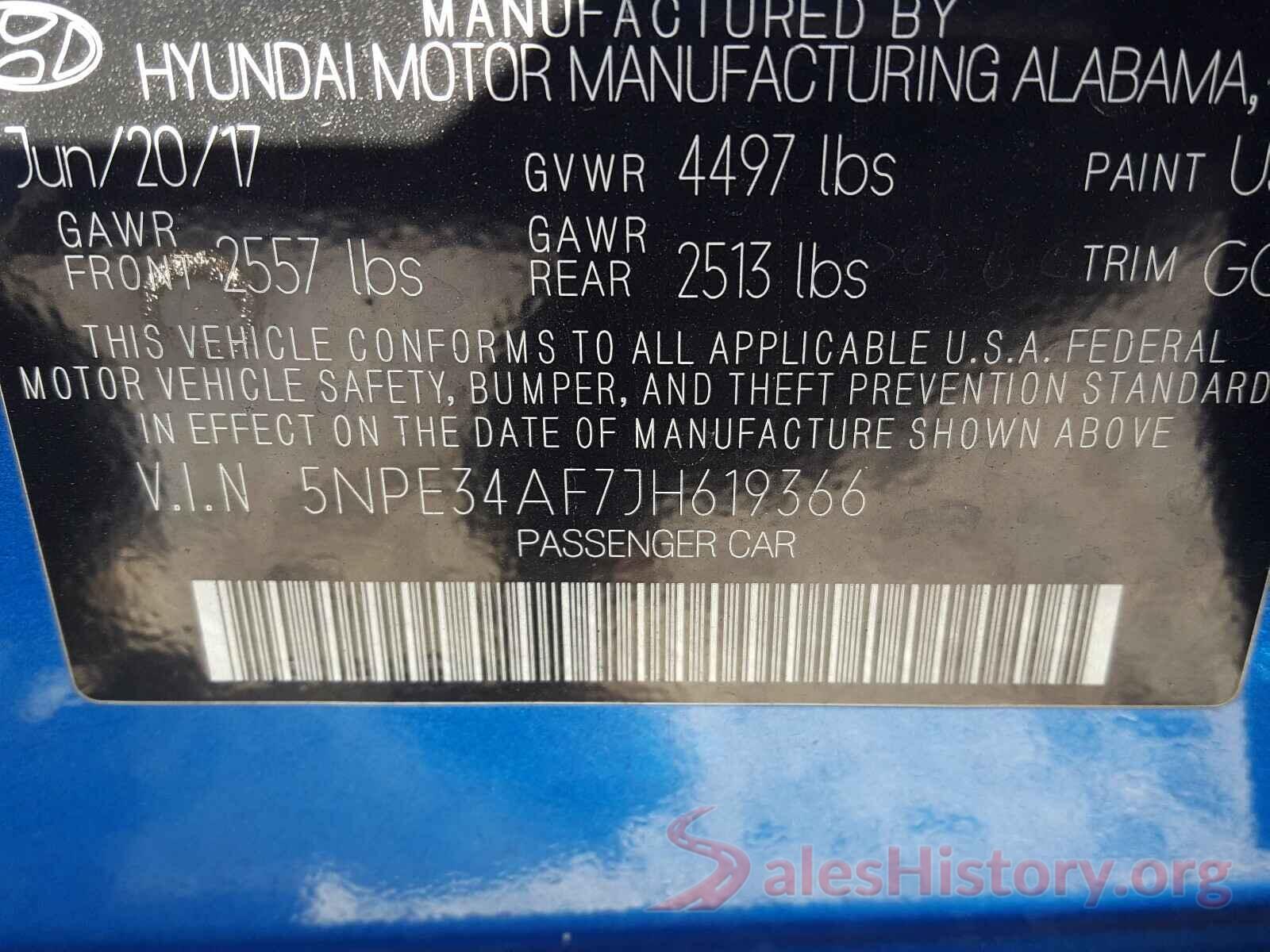 5NPE34AF7JH619366 2018 HYUNDAI SONATA