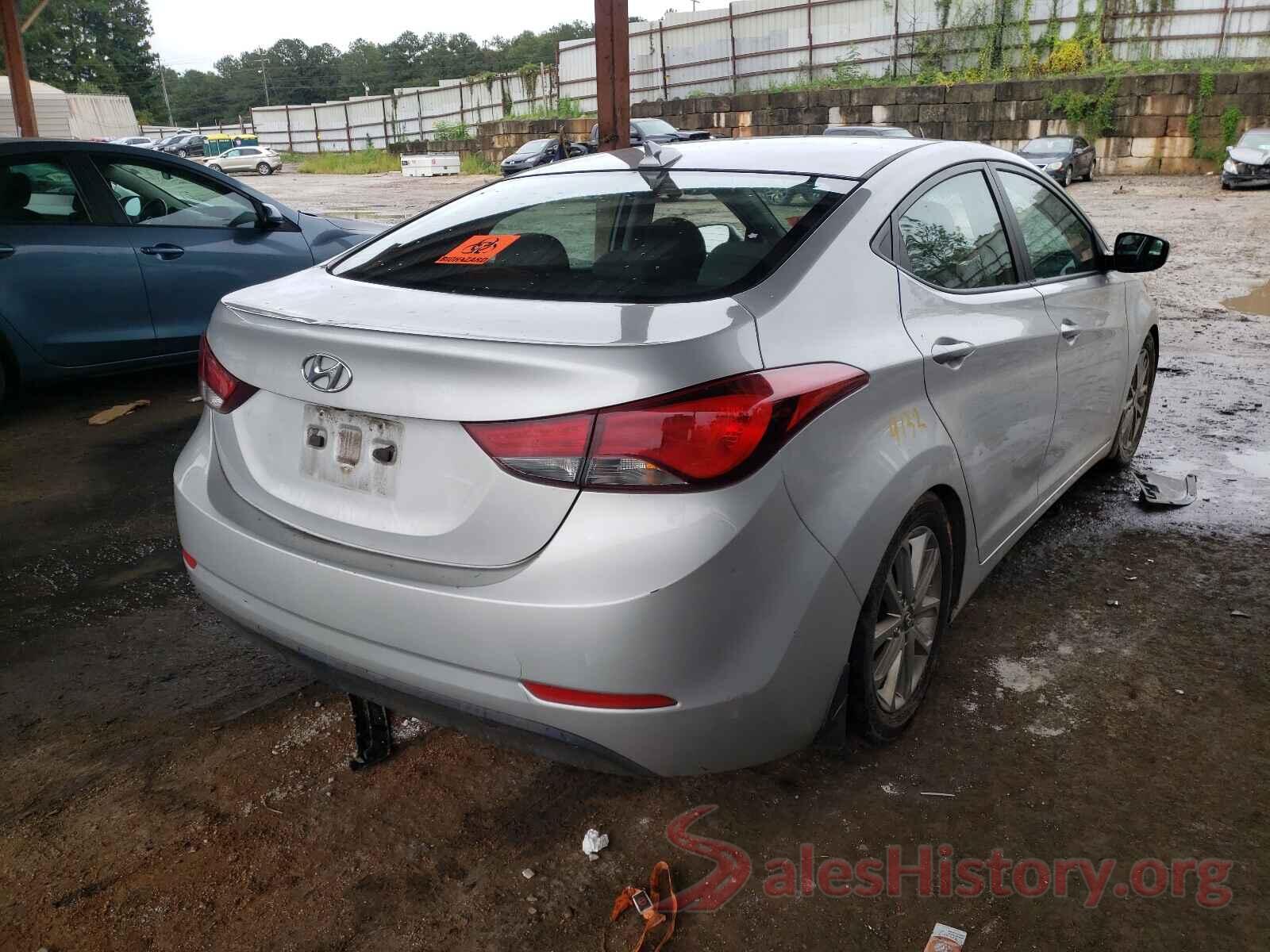 5NPDH4AE1GH705110 2016 HYUNDAI ELANTRA