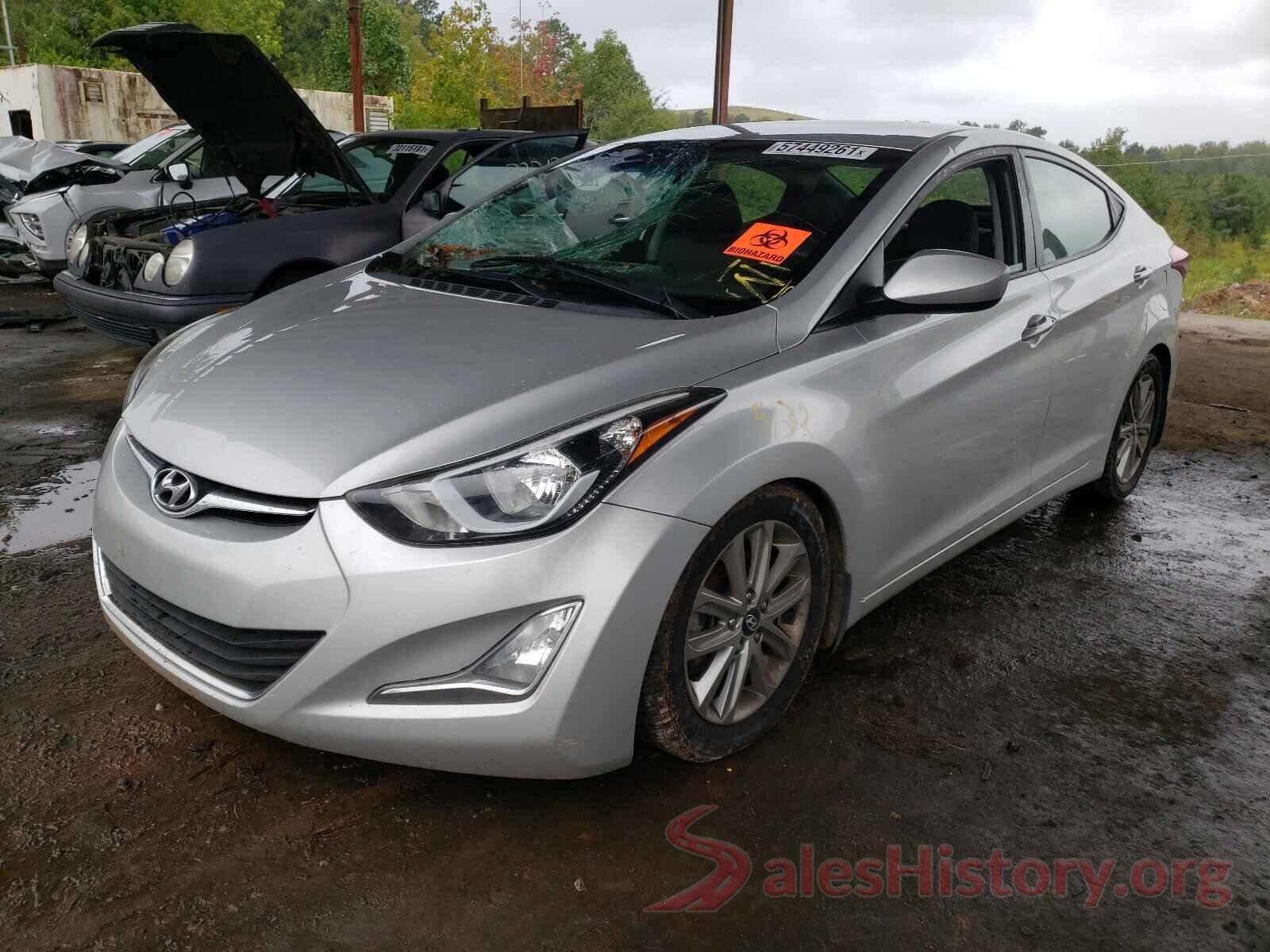 5NPDH4AE1GH705110 2016 HYUNDAI ELANTRA