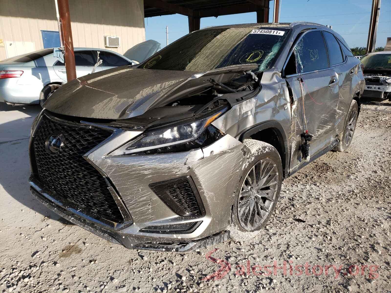 2T2SZMAA7MC209465 2021 LEXUS RX350