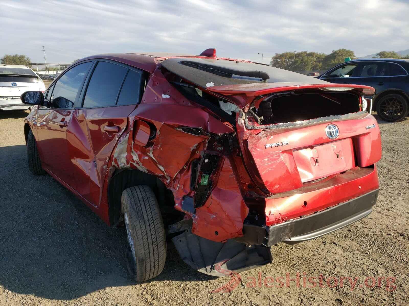 JTDKARFU3H3534317 2017 TOYOTA PRIUS