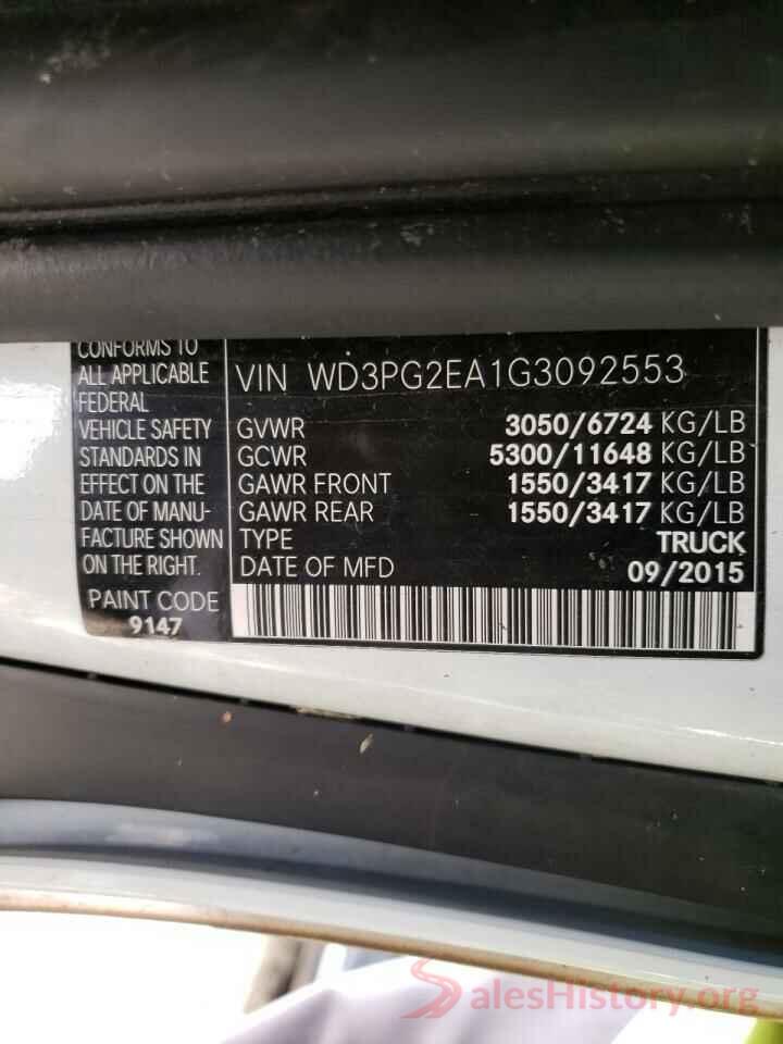 WD3PG2EA1G3092553 2016 MERCEDES-BENZ METRIS