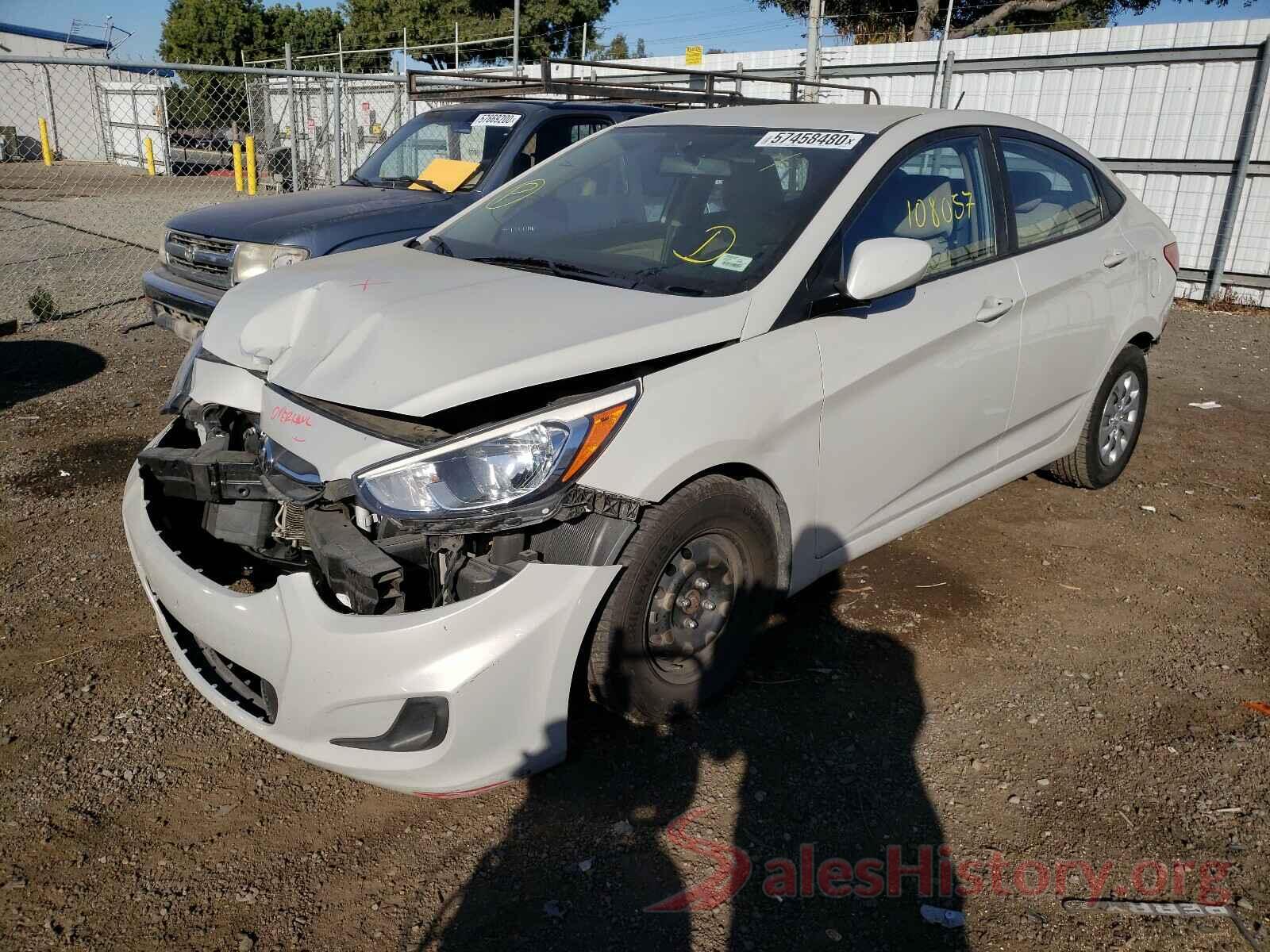 KMHCT4AE4GU075644 2016 HYUNDAI ACCENT