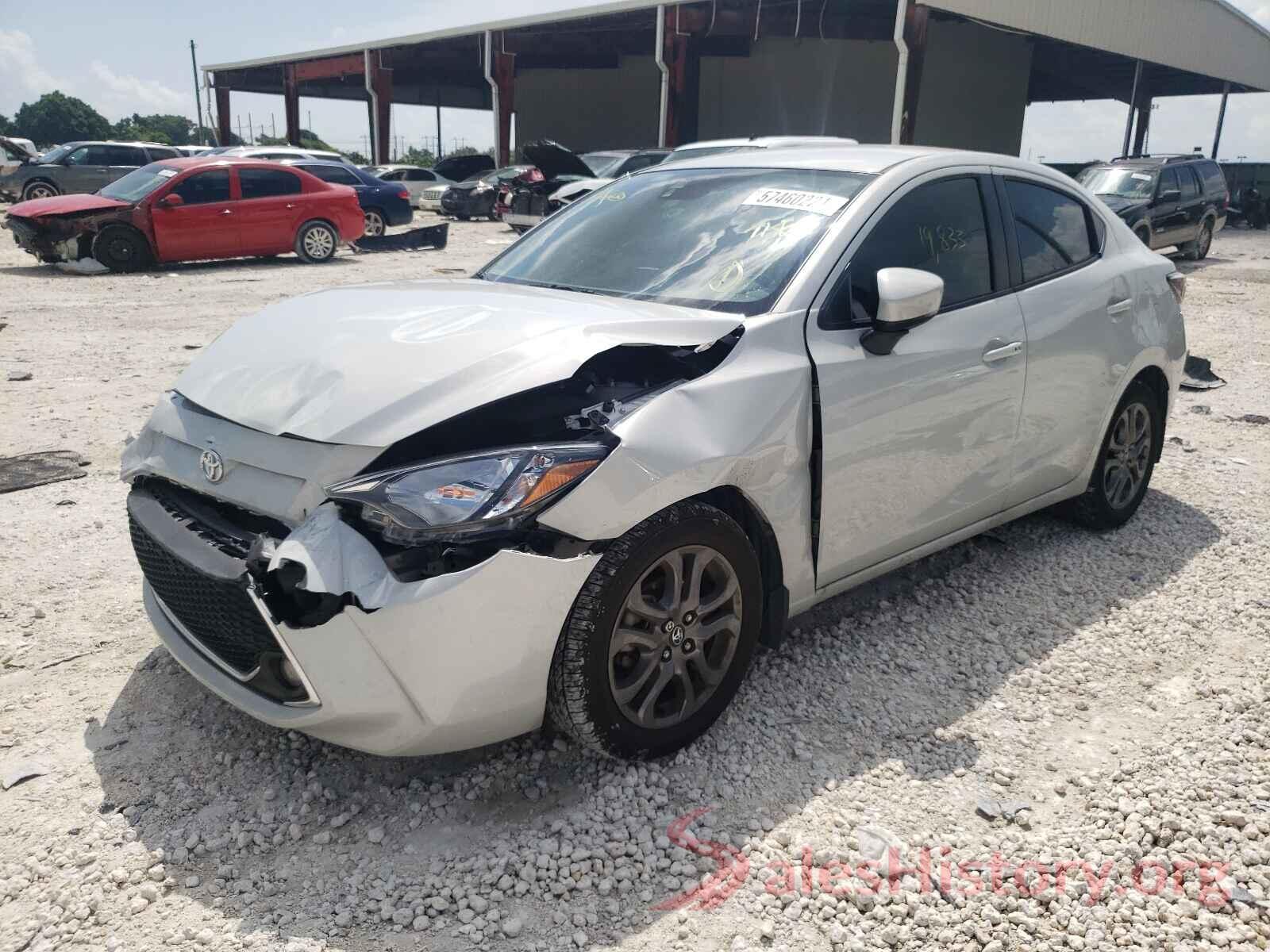 3MYDLBYV5KY528129 2019 TOYOTA YARIS