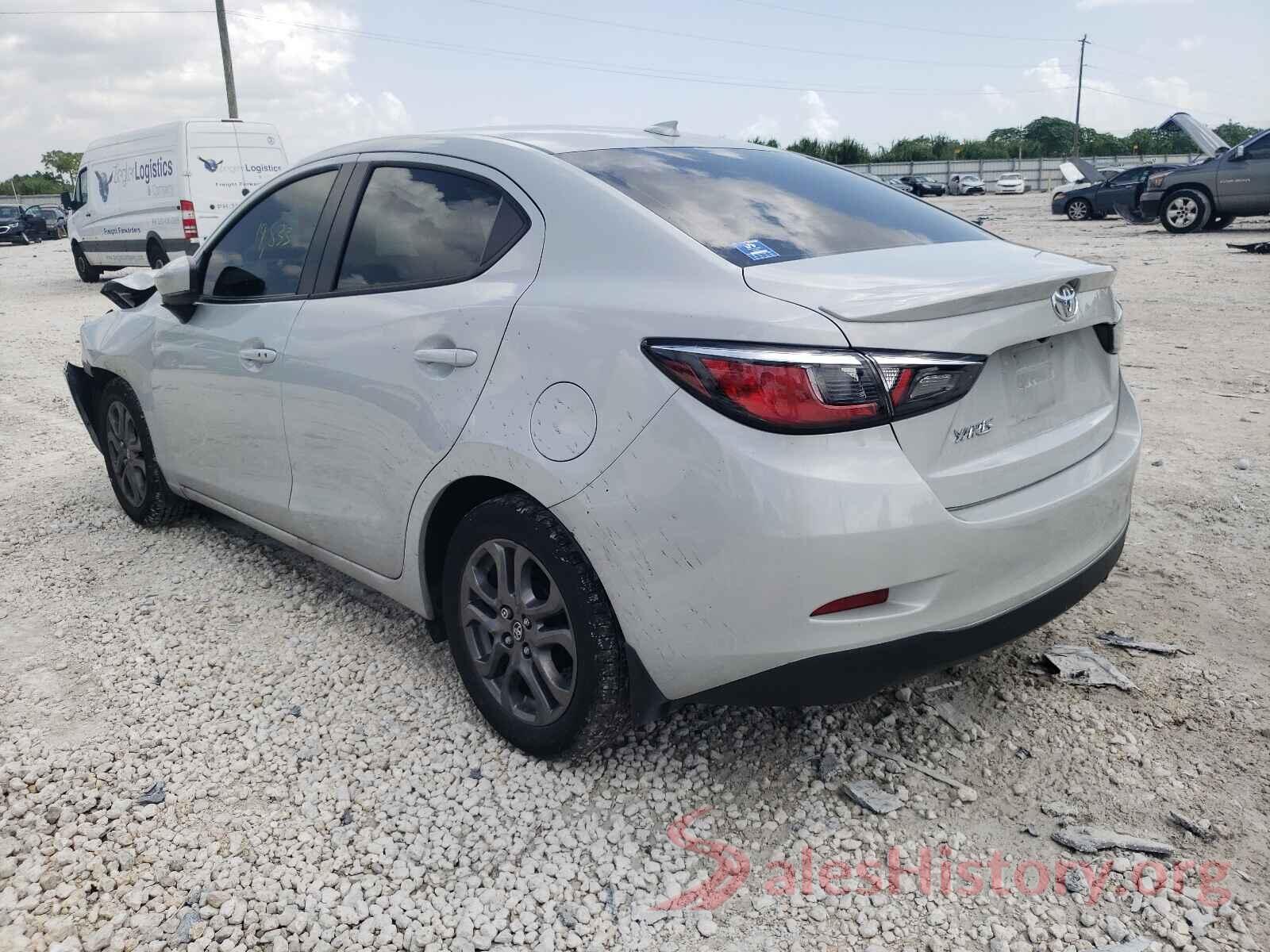 3MYDLBYV5KY528129 2019 TOYOTA YARIS