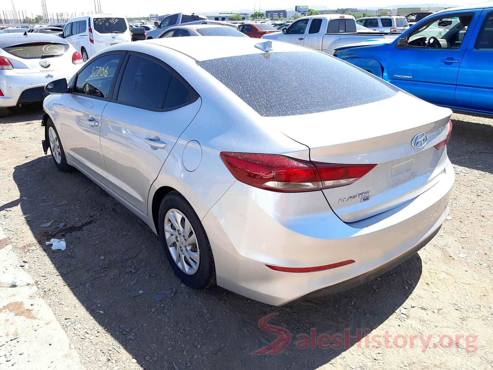 5NPD74LF0HH180700 2017 HYUNDAI ELANTRA