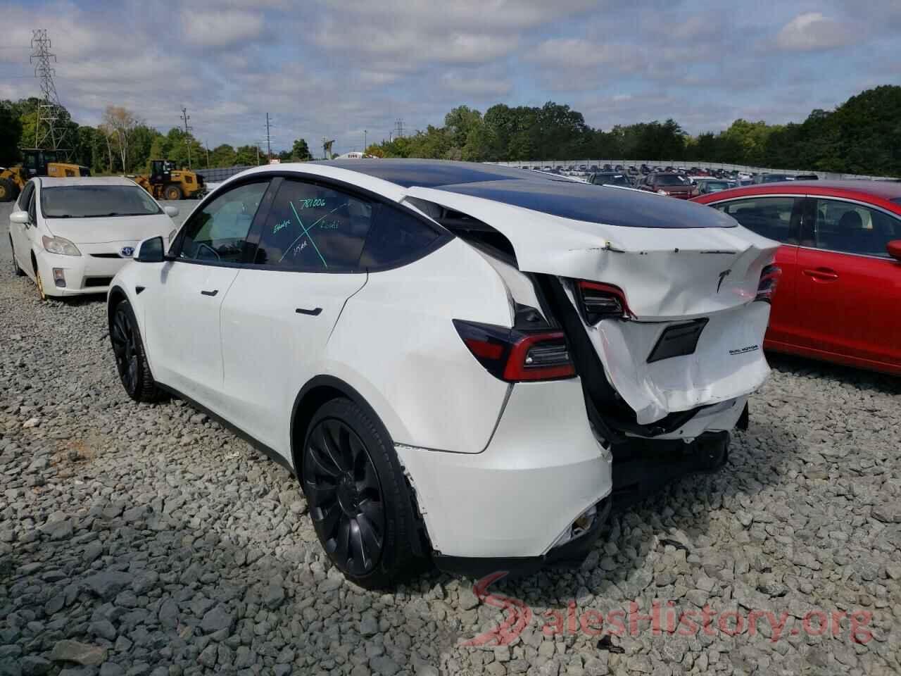 5YJYGDEF0MF306478 2021 TESLA MODEL Y