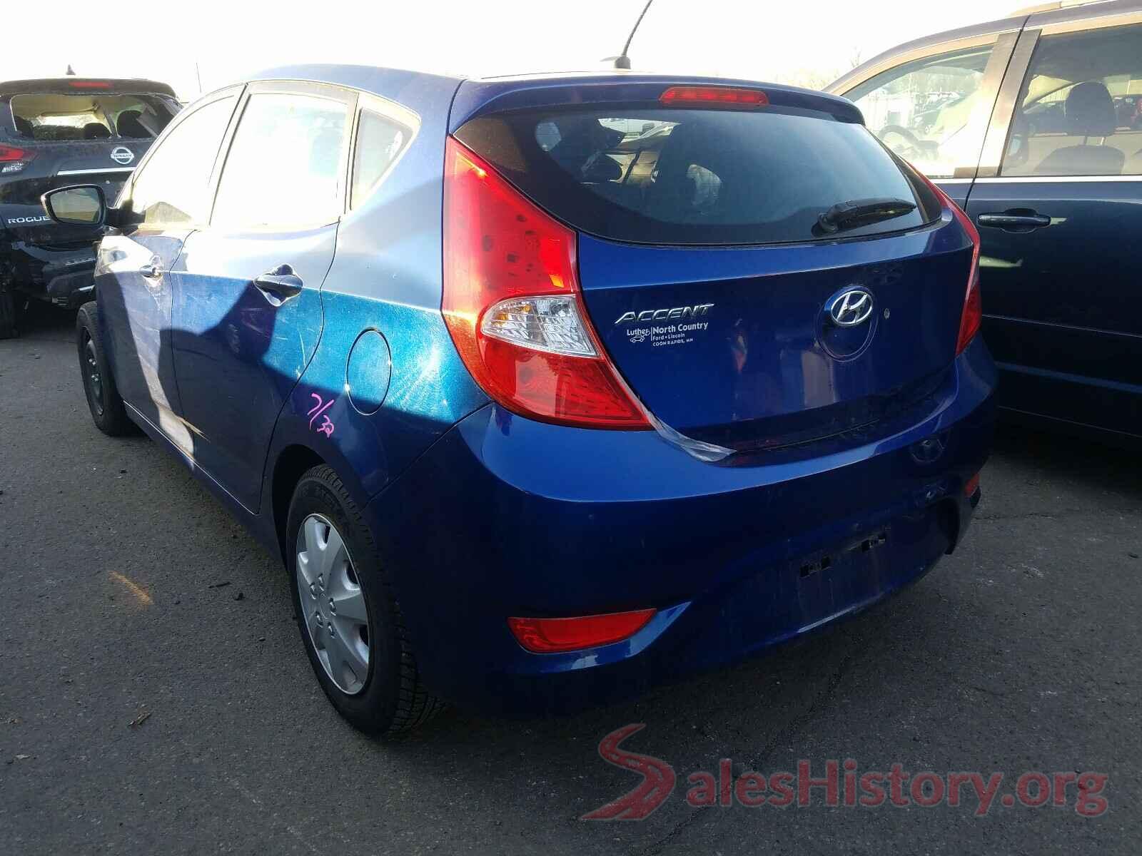 KMHCT5AE6HU313291 2017 HYUNDAI ACCENT