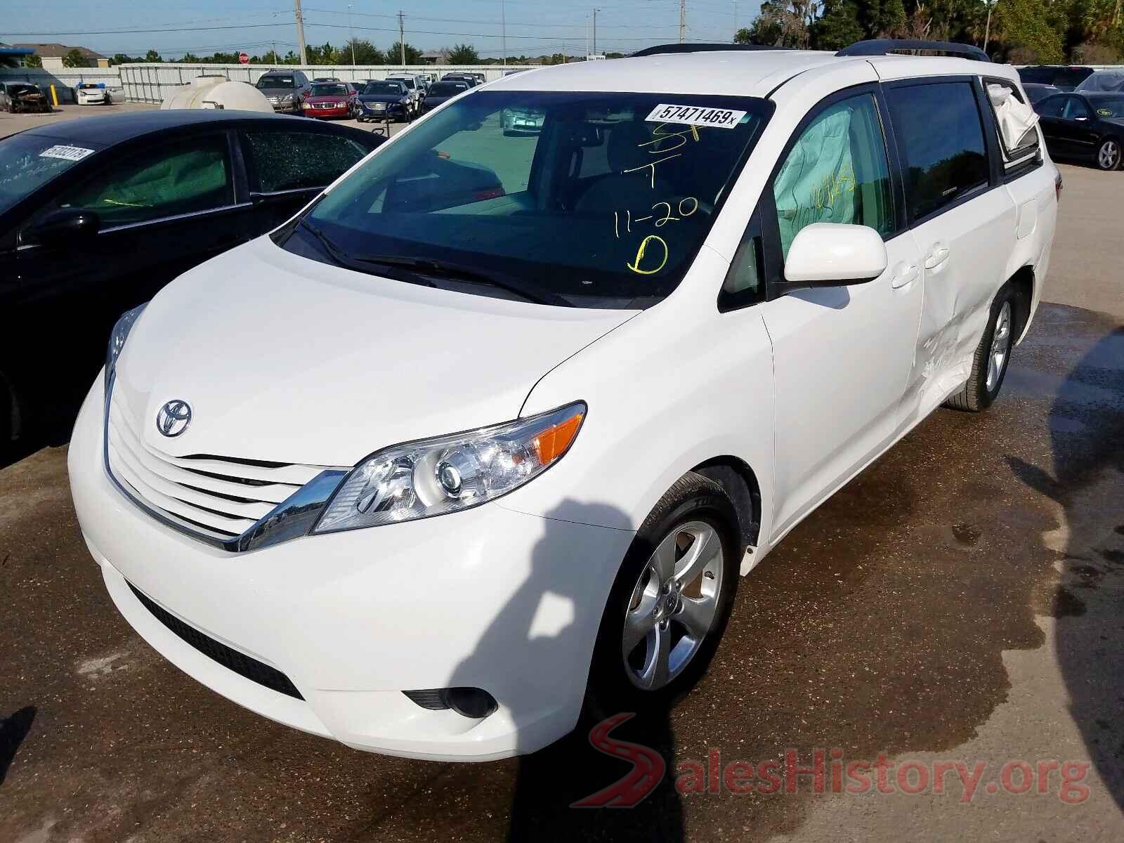 5TDKZ3DC6HS855380 2017 TOYOTA SIENNA