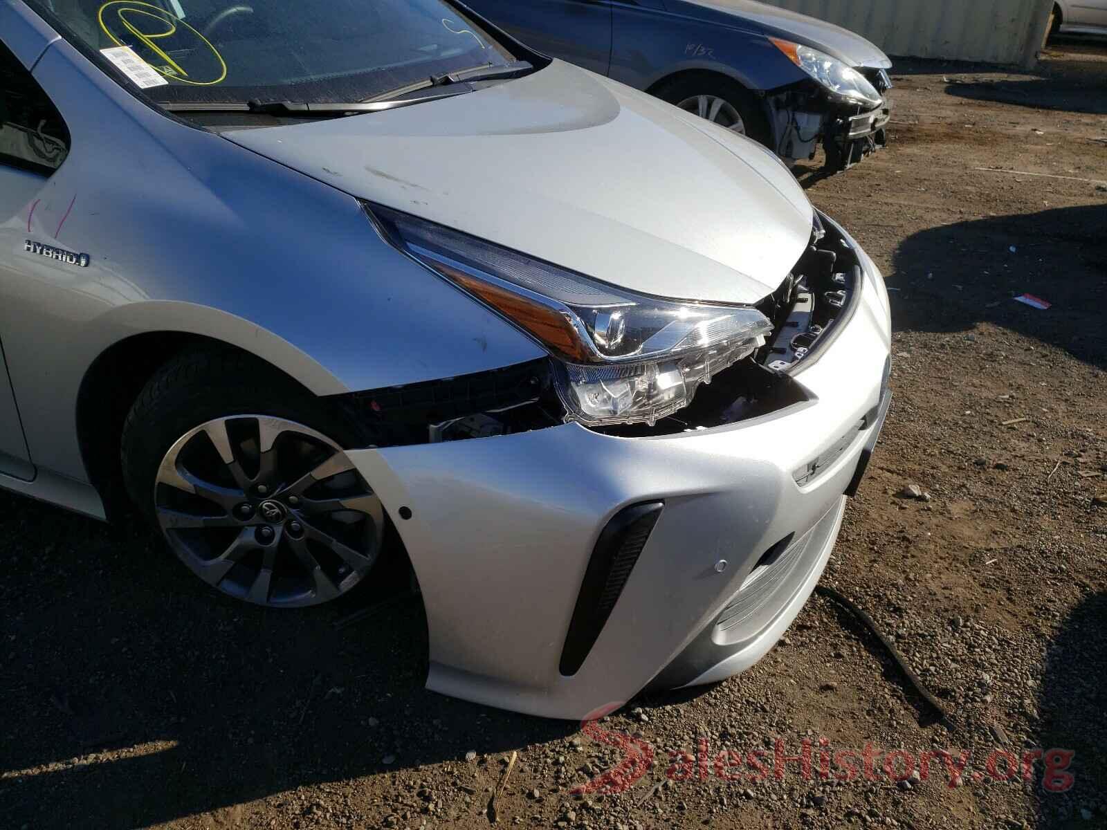 JTDKARFU5K3079171 2019 TOYOTA PRIUS