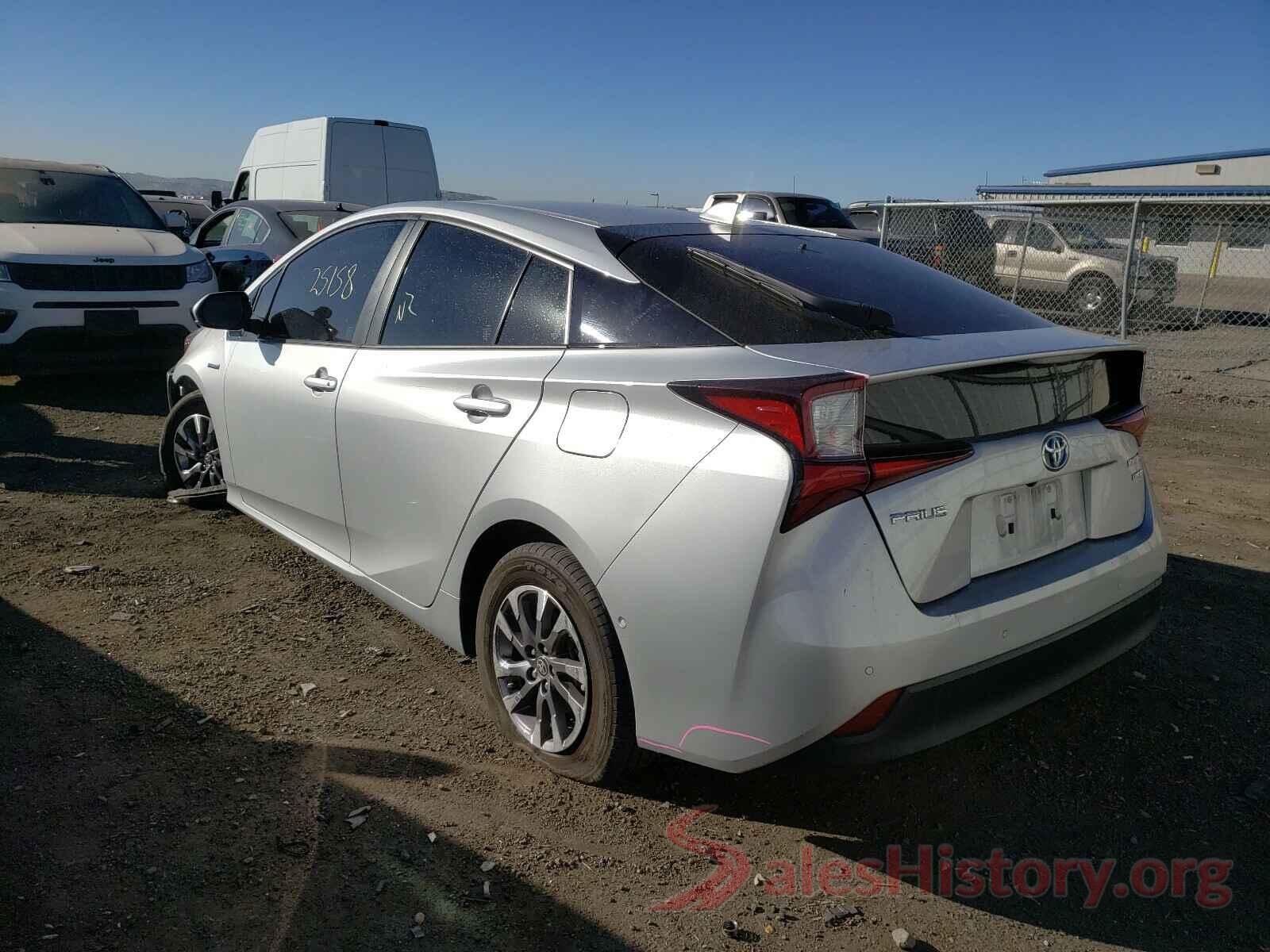 JTDKARFU5K3079171 2019 TOYOTA PRIUS