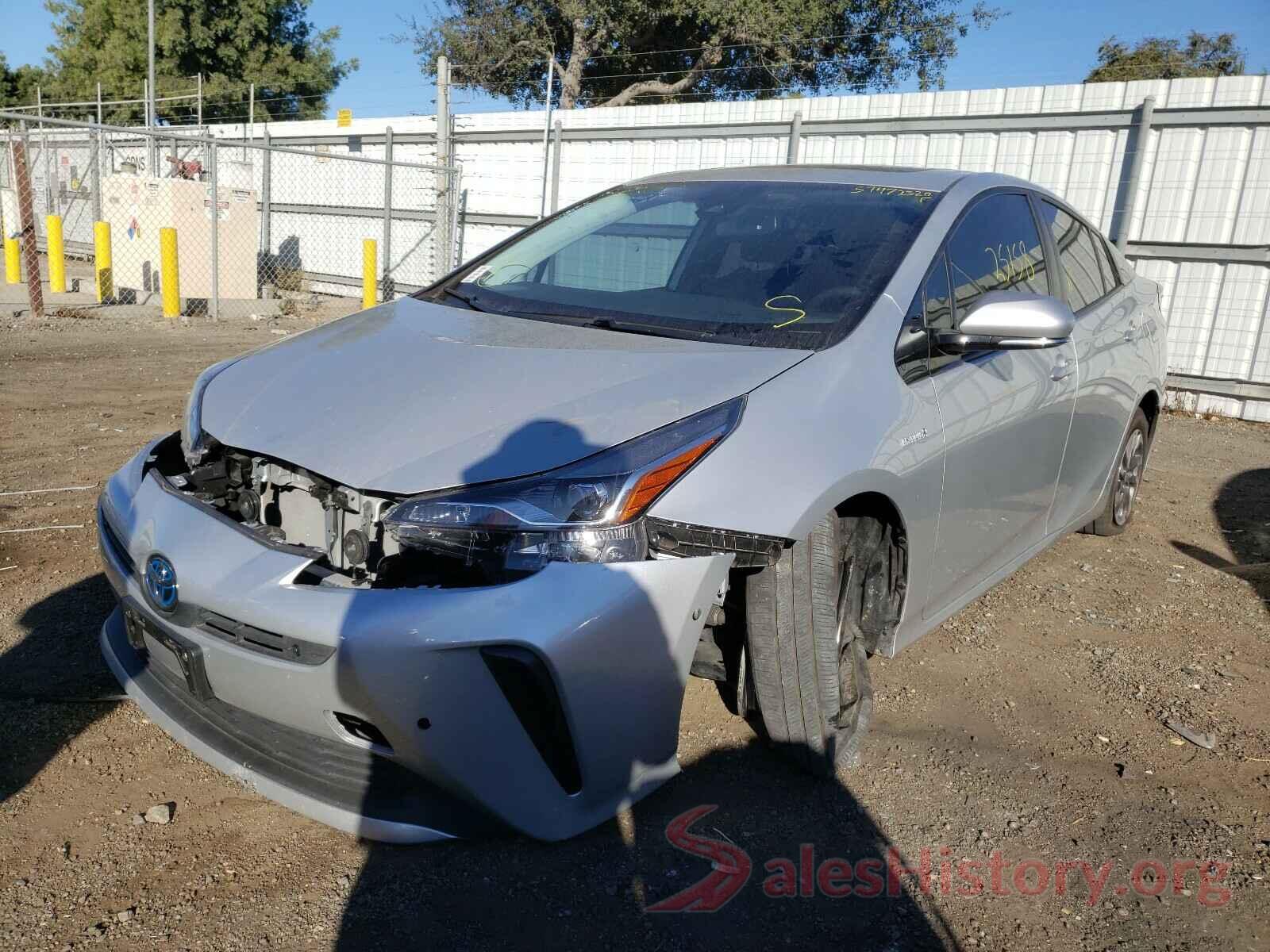 JTDKARFU5K3079171 2019 TOYOTA PRIUS