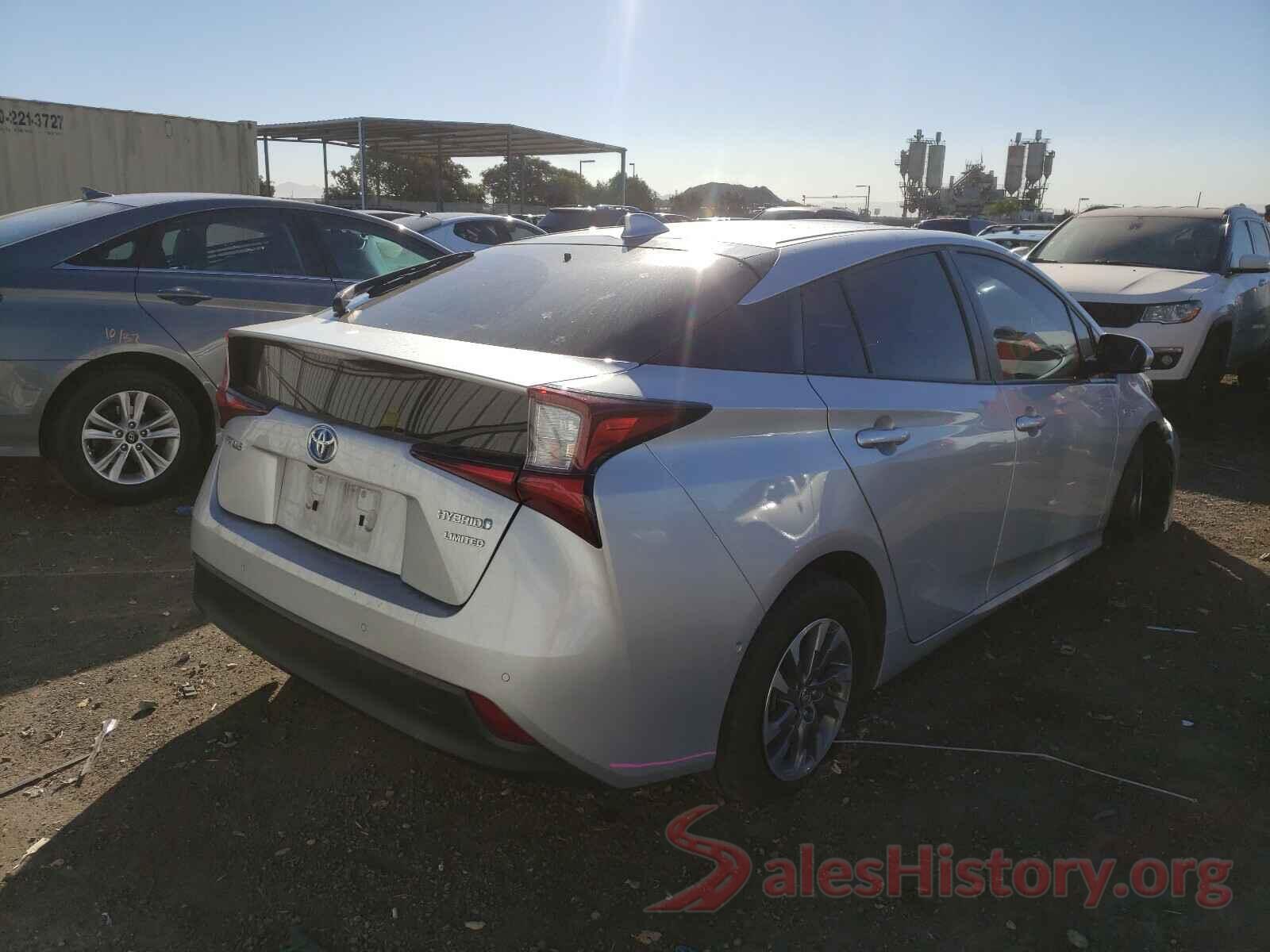 JTDKARFU5K3079171 2019 TOYOTA PRIUS