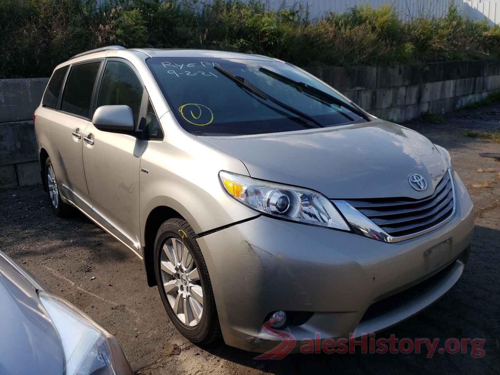 5TDDK3DC2GS141810 2016 TOYOTA SIENNA