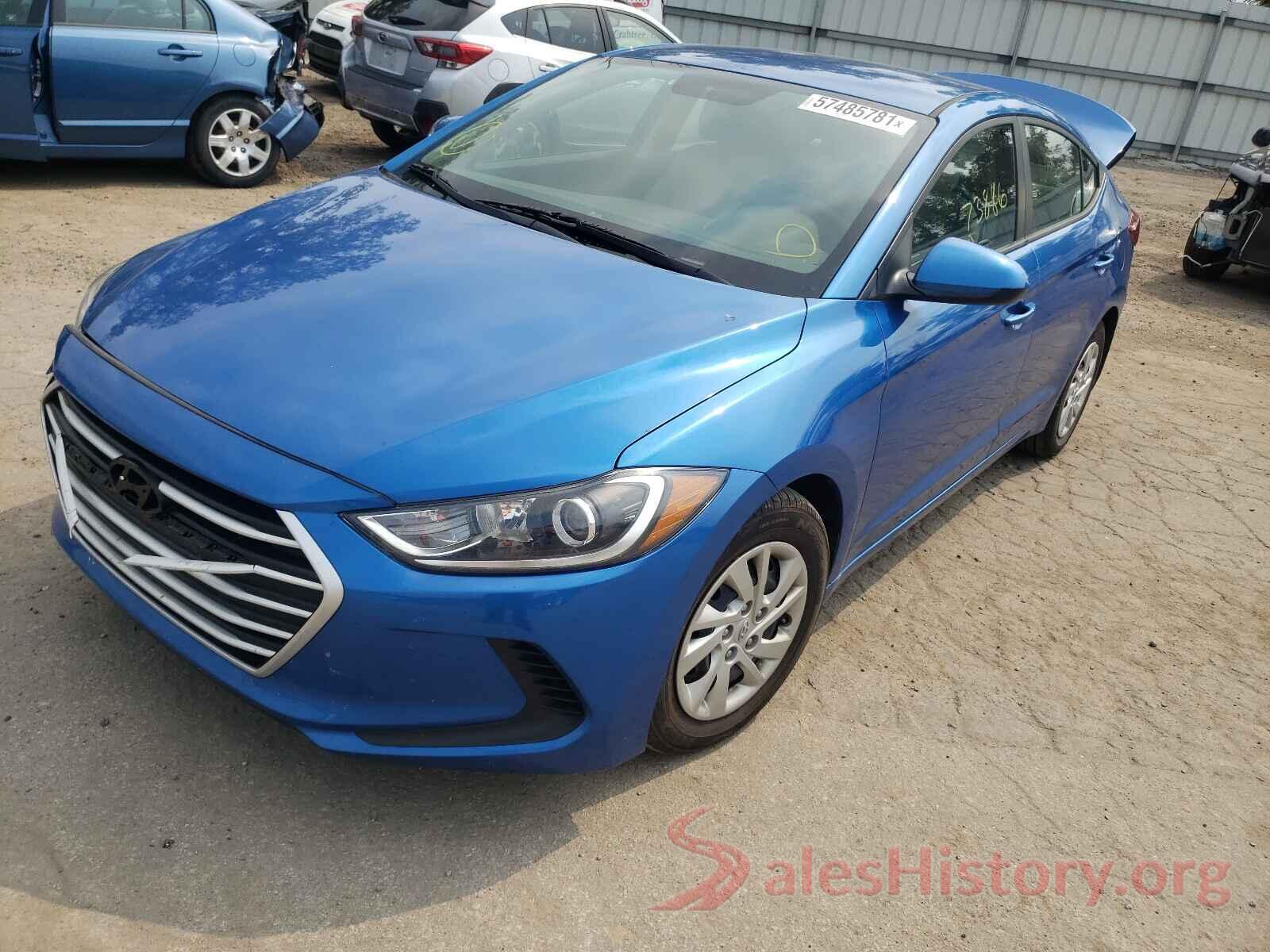 KMHD74LF7HU135433 2017 HYUNDAI ELANTRA