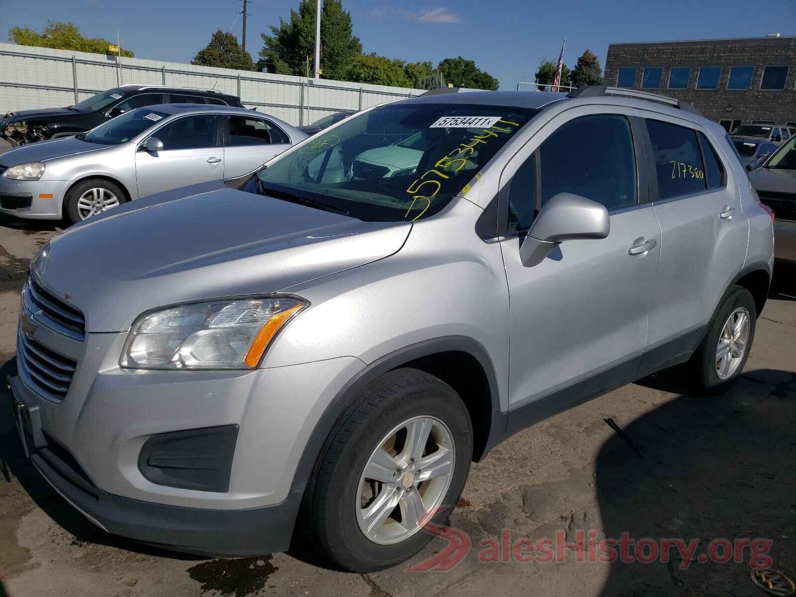 3GNCJPSBXGL159968 2016 CHEVROLET TRAX