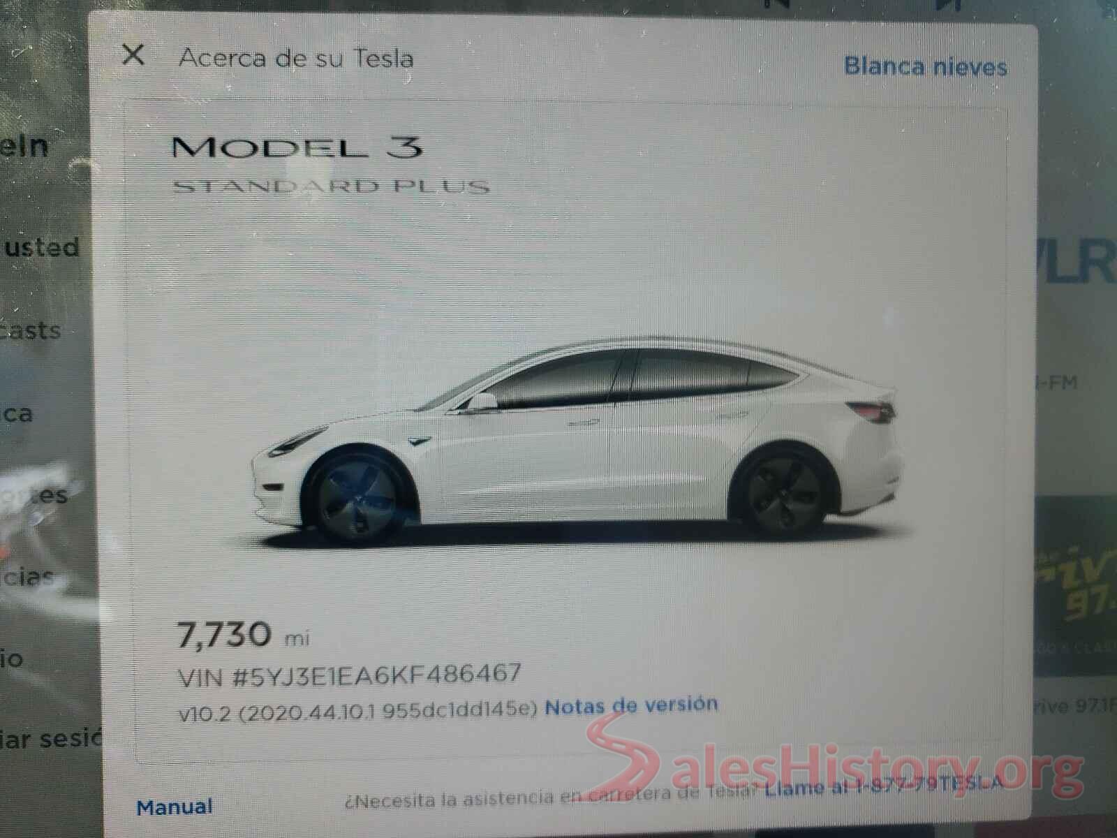 5YJ3E1EA6KF486467 2019 TESLA MODEL 3