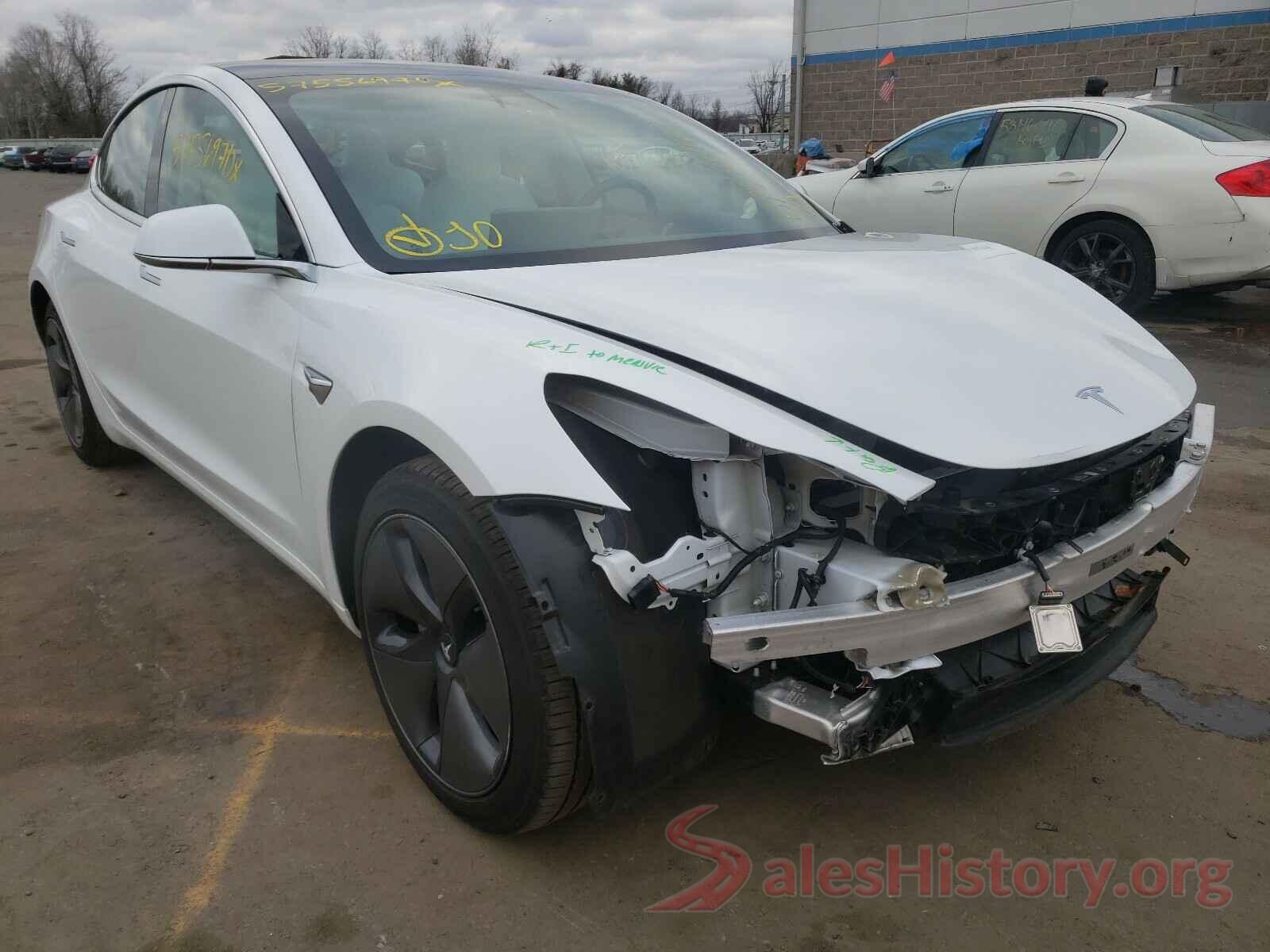 5YJ3E1EBXKF437247 2019 TESLA MODEL 3