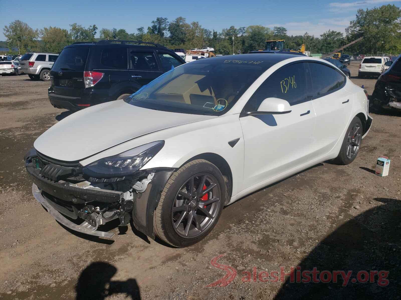 5YJ3E1EBXMF849445 2021 TESLA MODEL 3