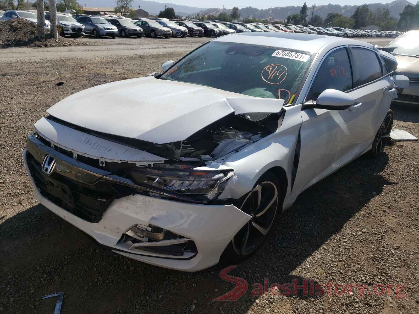 1HGCV2F31KA001023 2019 HONDA ACCORD