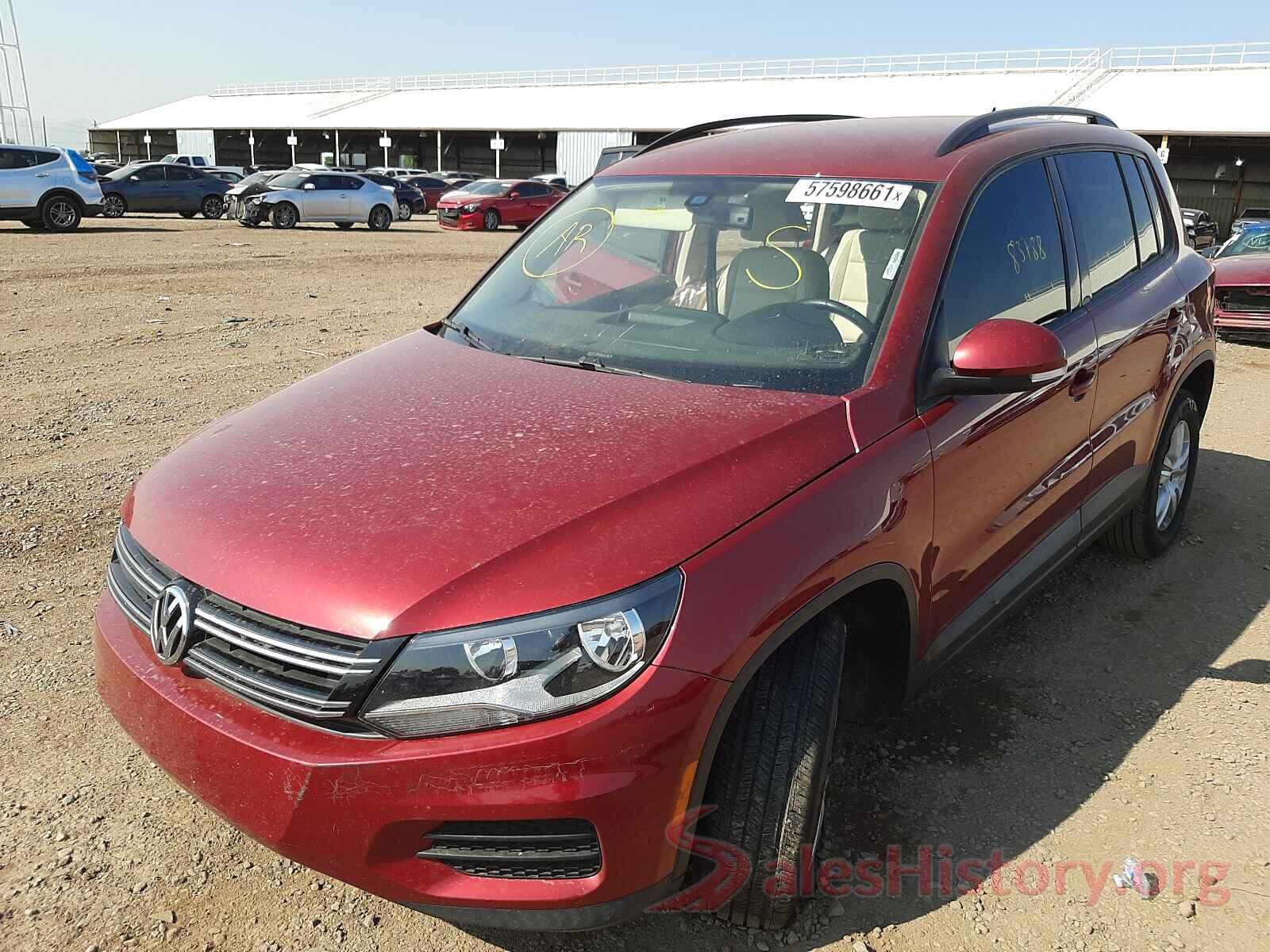 WVGAV7AX8GW001264 2016 VOLKSWAGEN TIGUAN