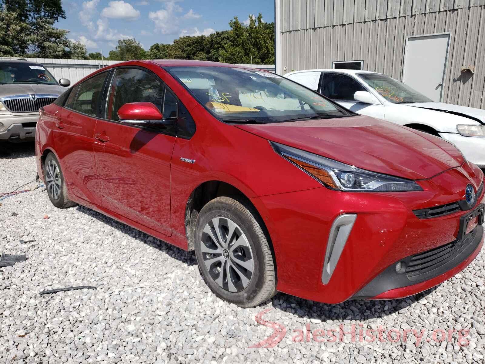 JTDL9RFU9K3010206 2019 TOYOTA PRIUS