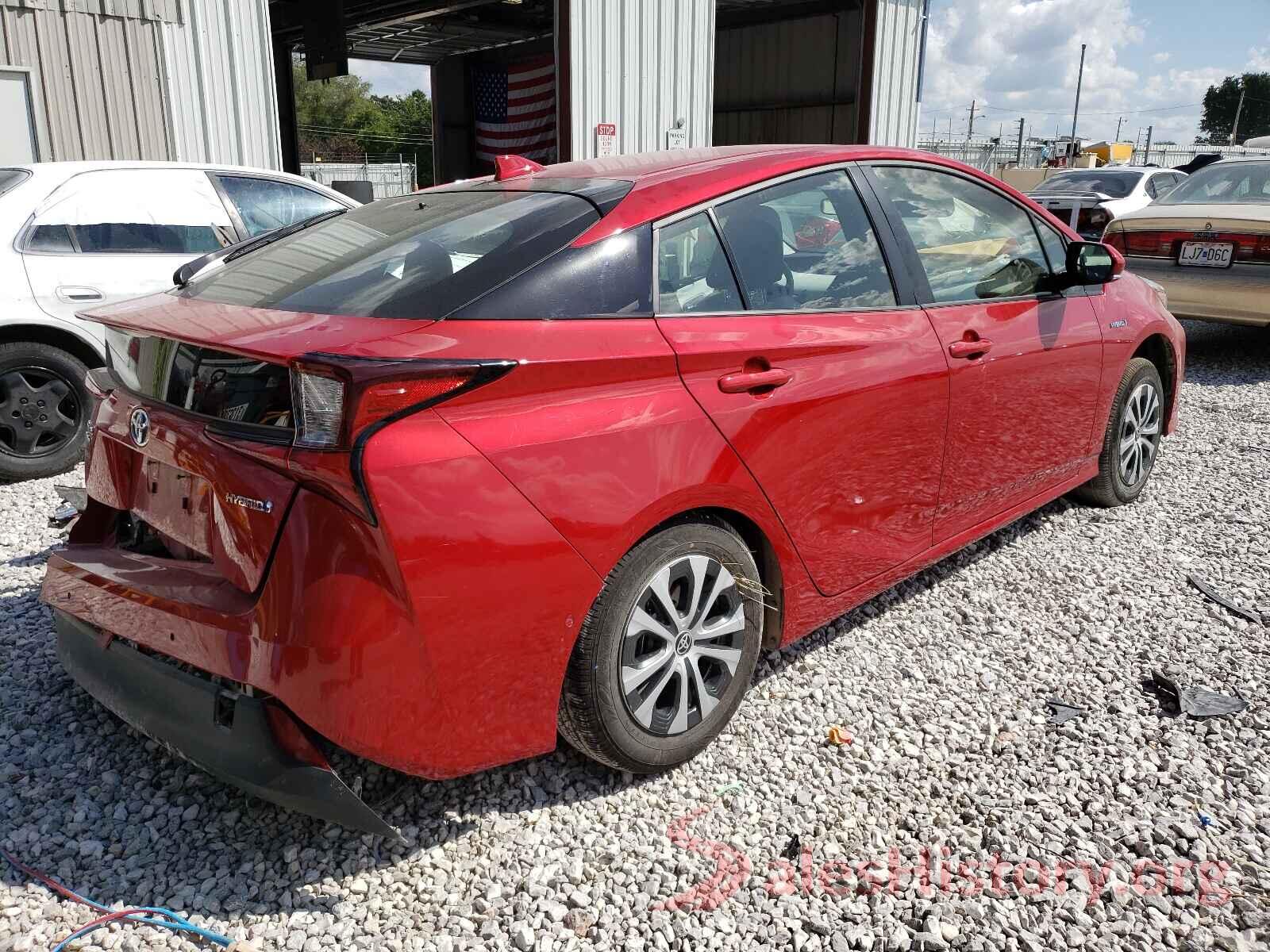 JTDL9RFU9K3010206 2019 TOYOTA PRIUS