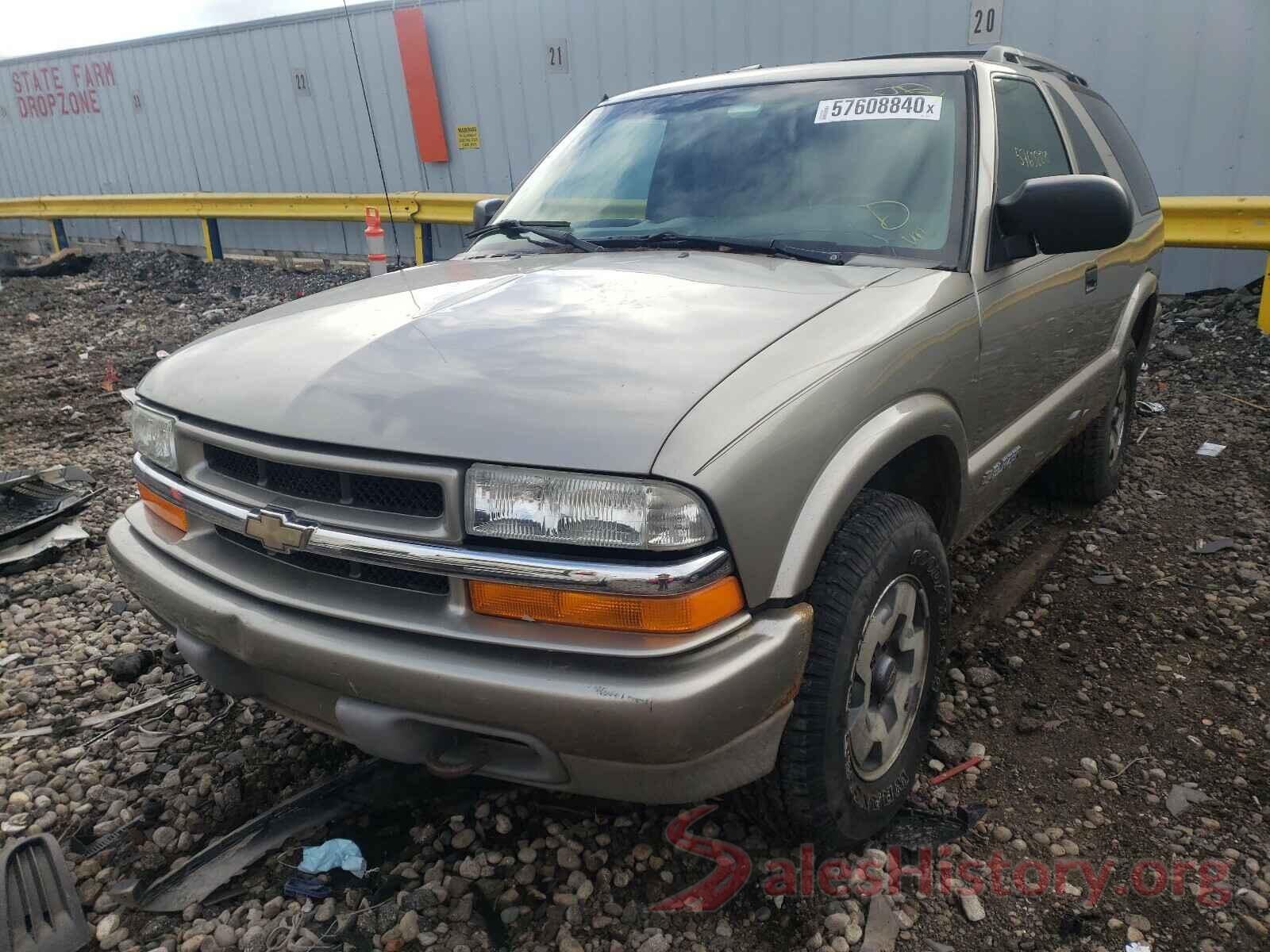 1GNCT18WX1K191524 2001 CHEVROLET BLAZER