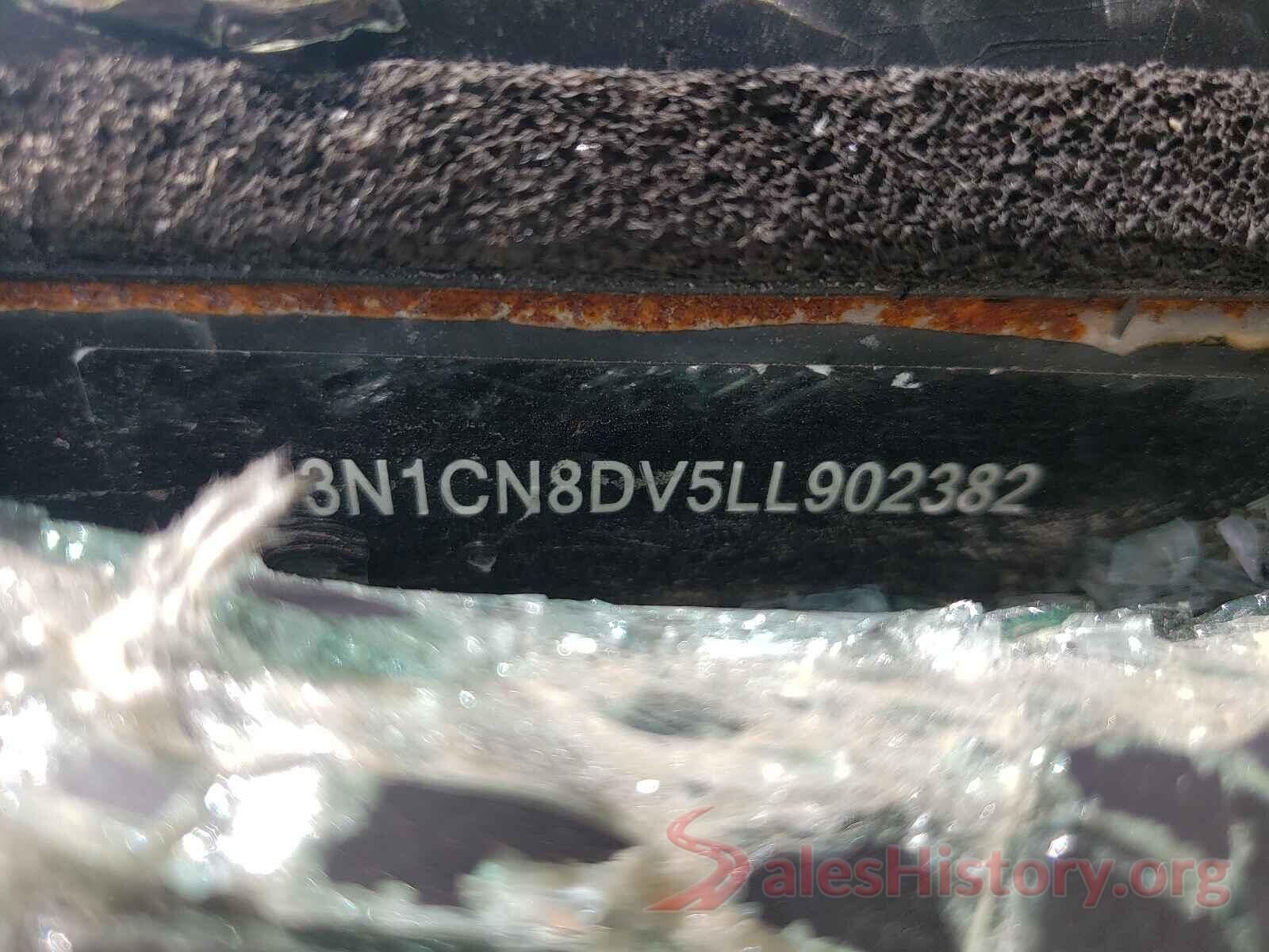 3N1CN8DV5LL902382 2020 NISSAN VERSA