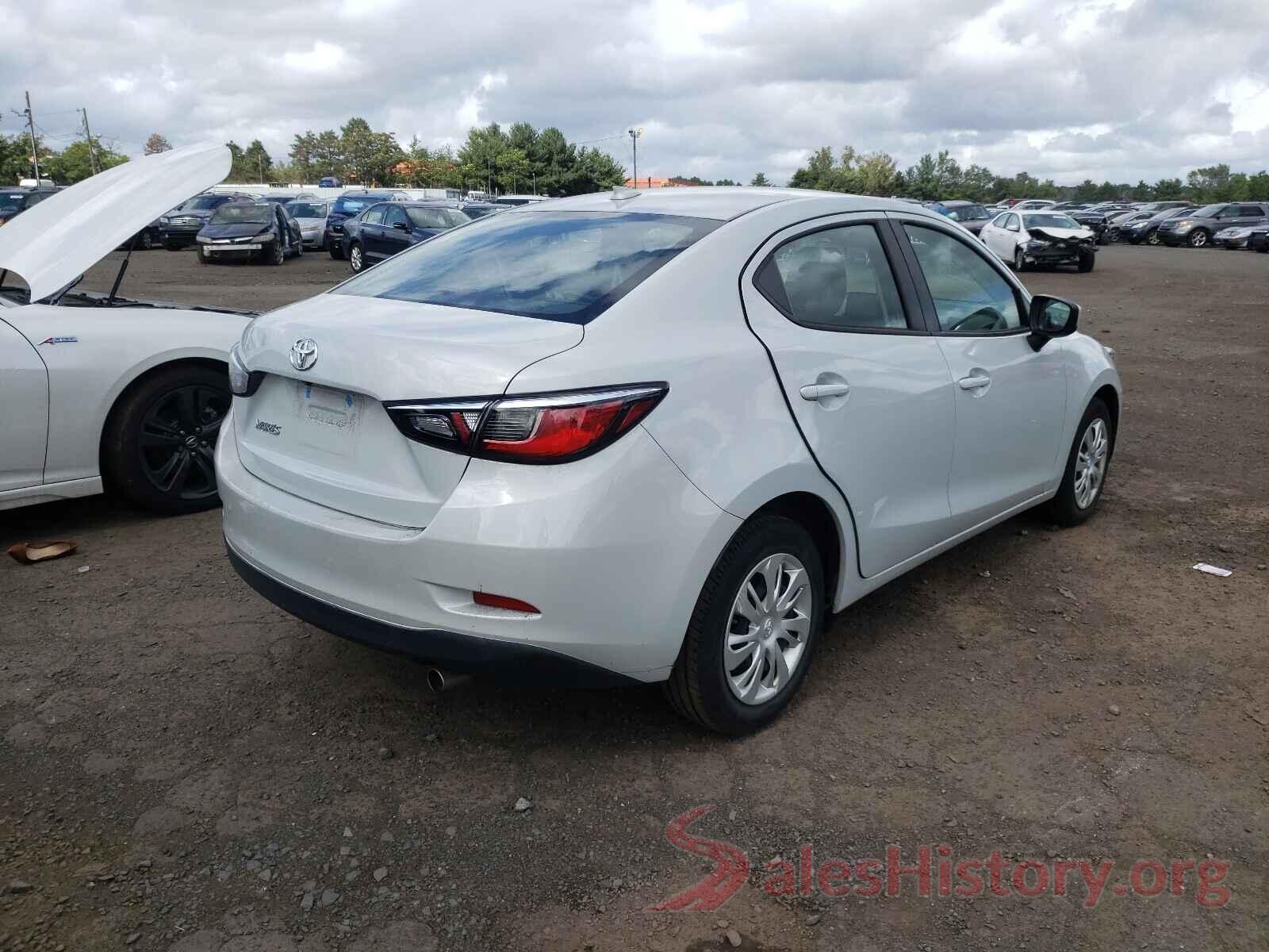 3MYDLBYV1KY508122 2019 TOYOTA YARIS